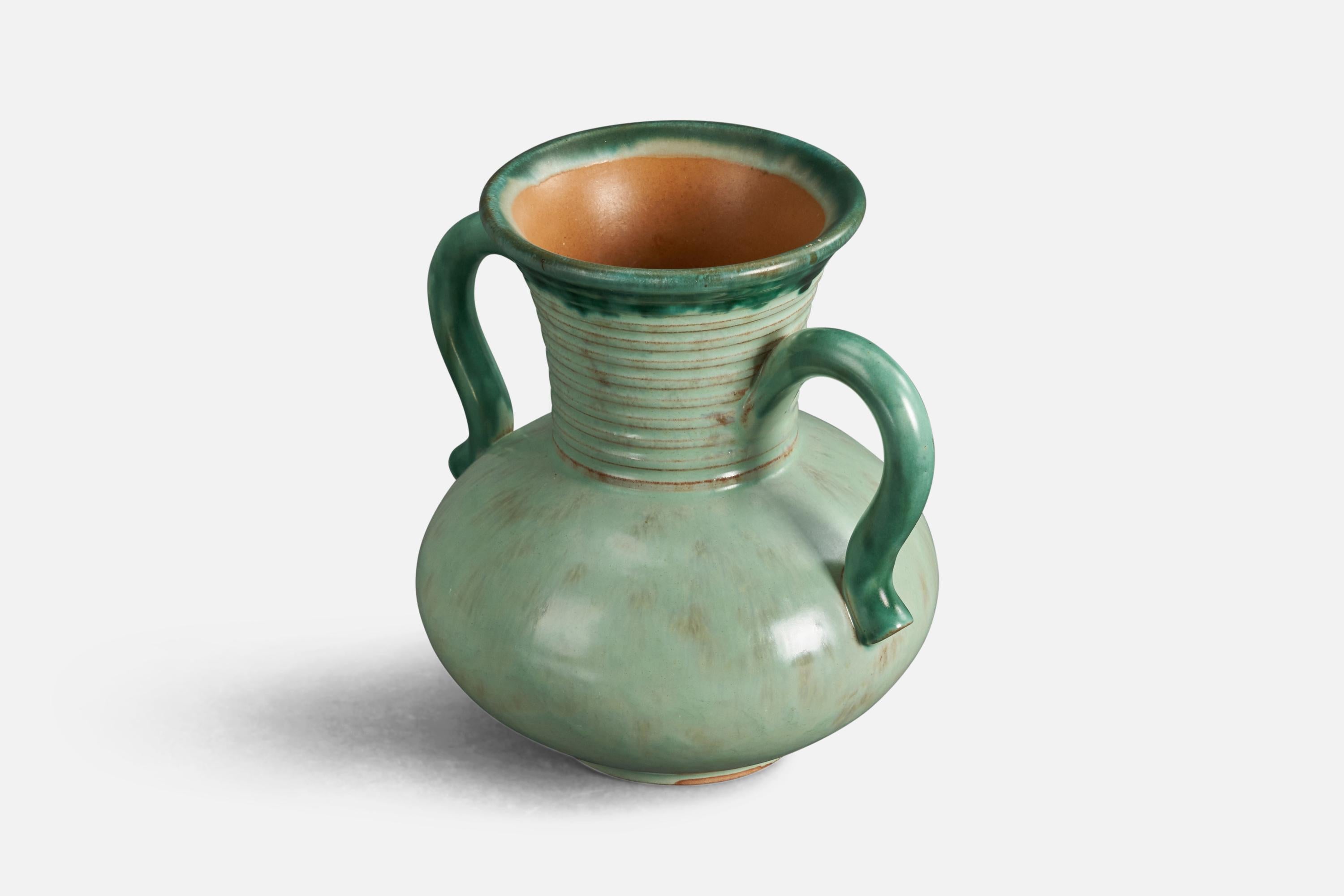 Mid-Century Modern Christer Heijl, Vase, Earthenware, Sweden, 1940s For Sale