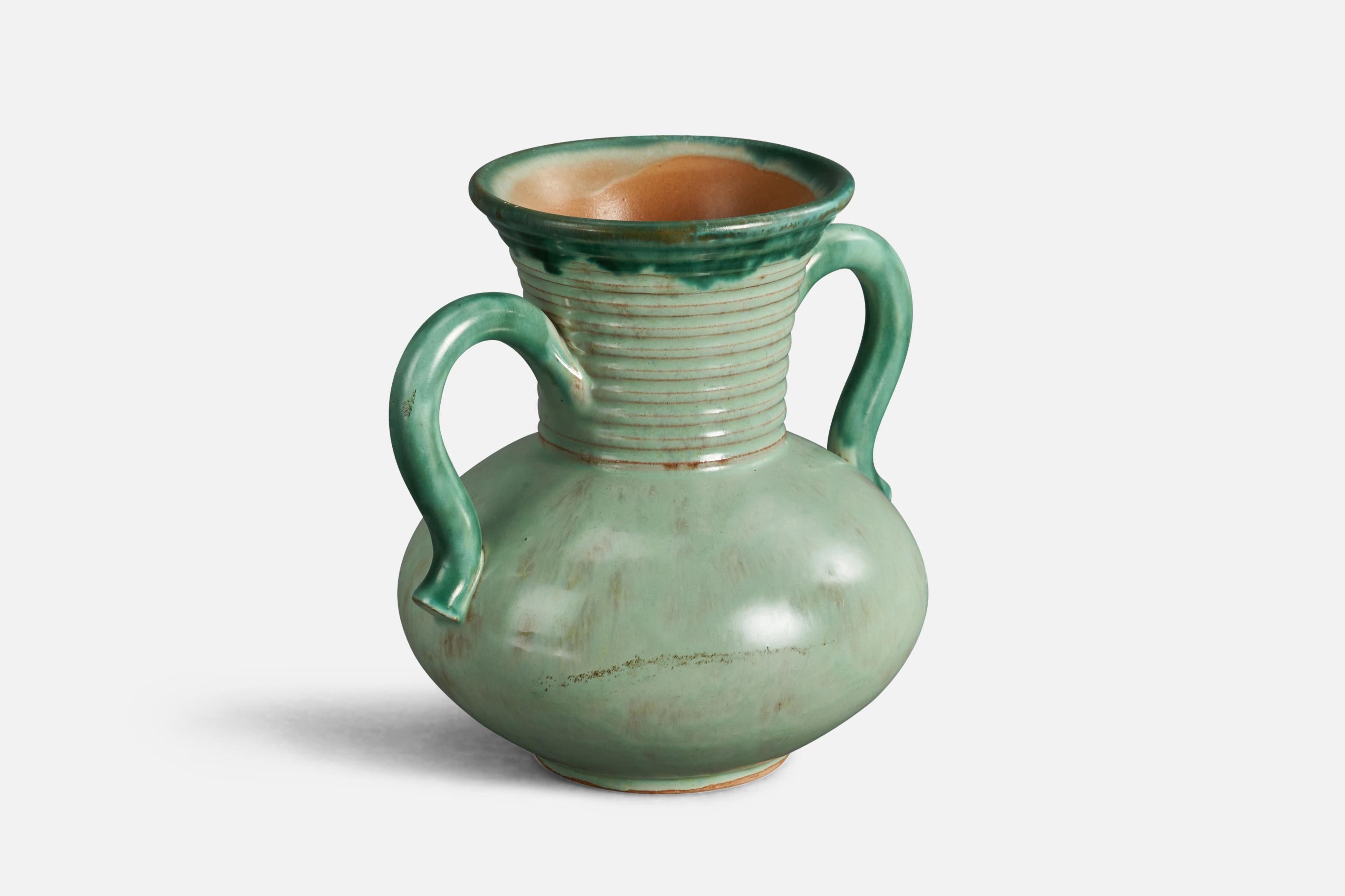 Swedish Christer Heijl, Vase, Earthenware, Sweden, 1940s For Sale