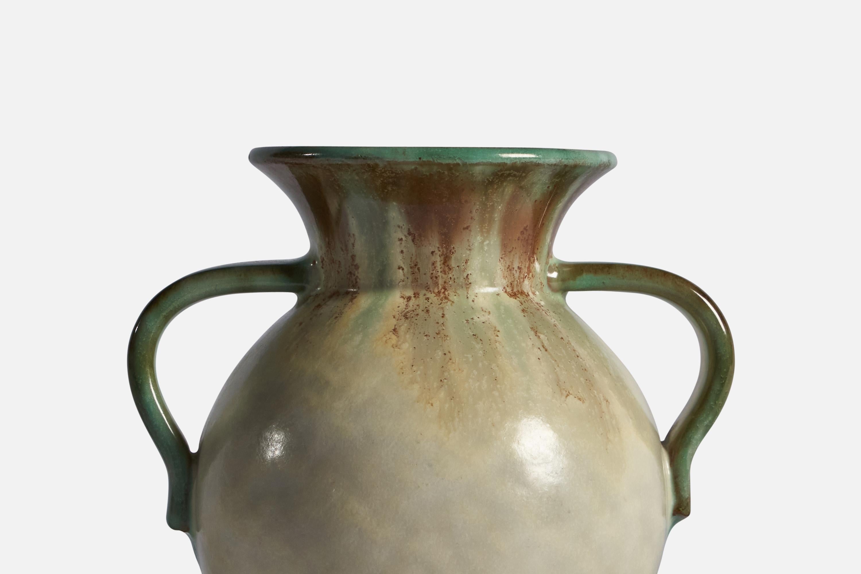 Swedish Christer Heijl, Vase, Earthenware, Sweden, 1940s For Sale
