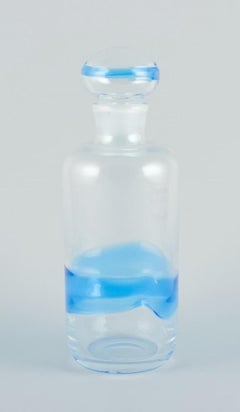 Christer Holmgren for Holmegaard. 'Blue Hour' glass decanter.