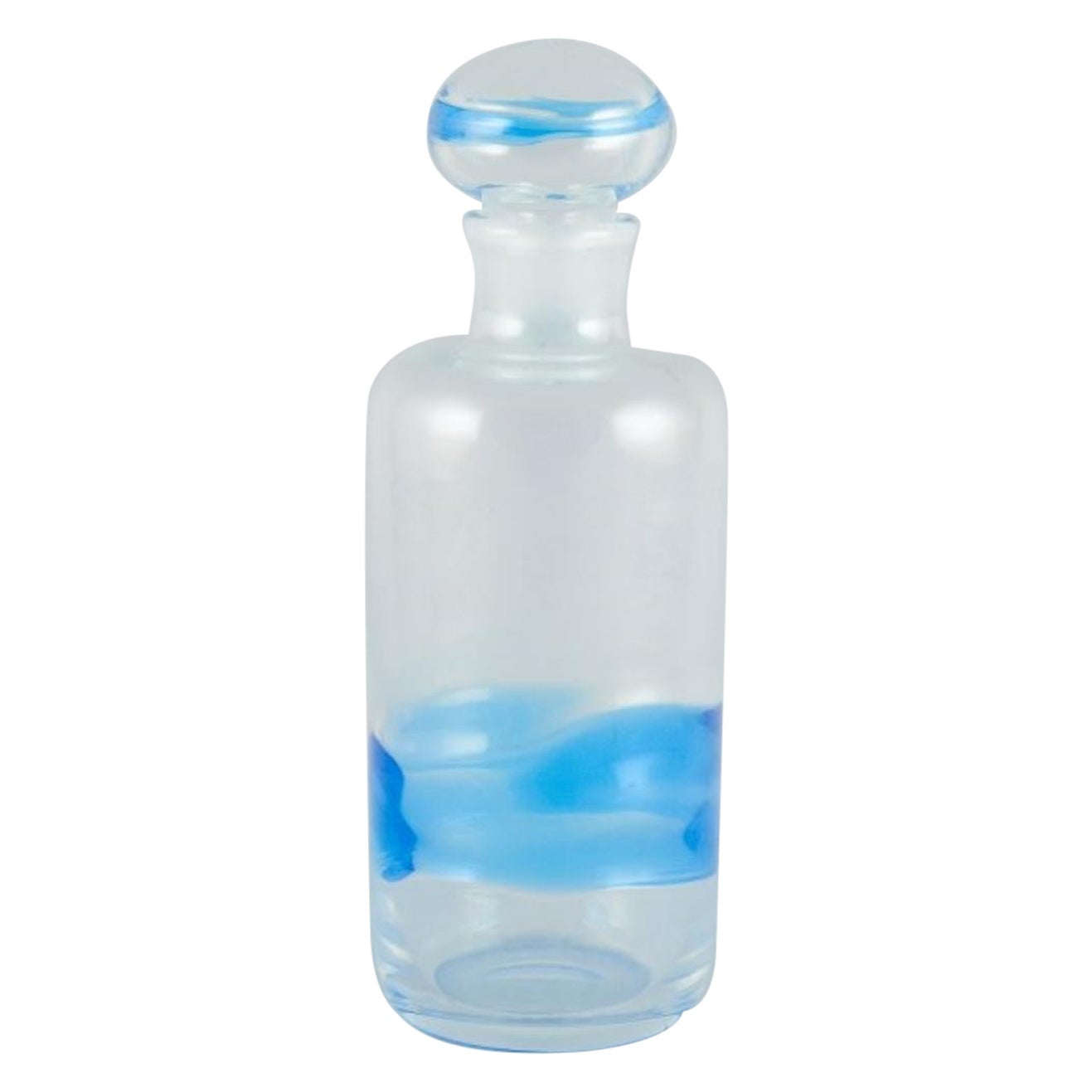 Christer Holmgren for Holmegaard. 'Blue Hour' glass decanter.