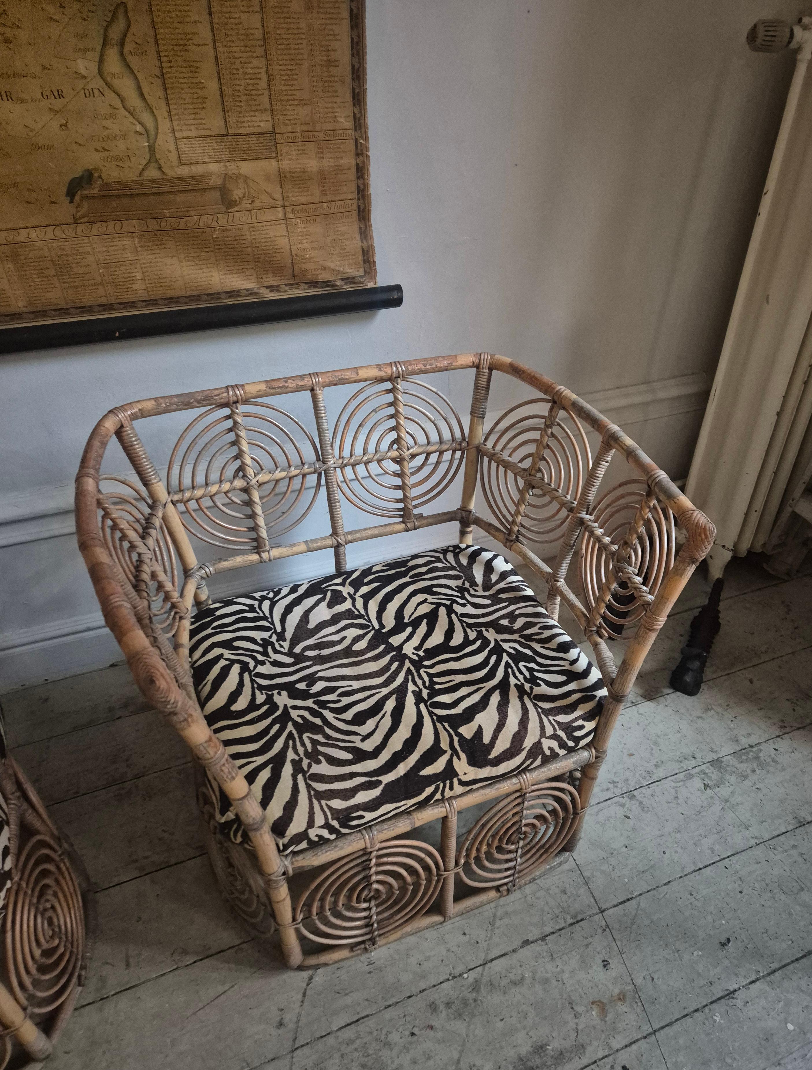 Christer Norman, chaises longues en rotin 1 paire, Sjöwalls Korgmakeri. en vente 1