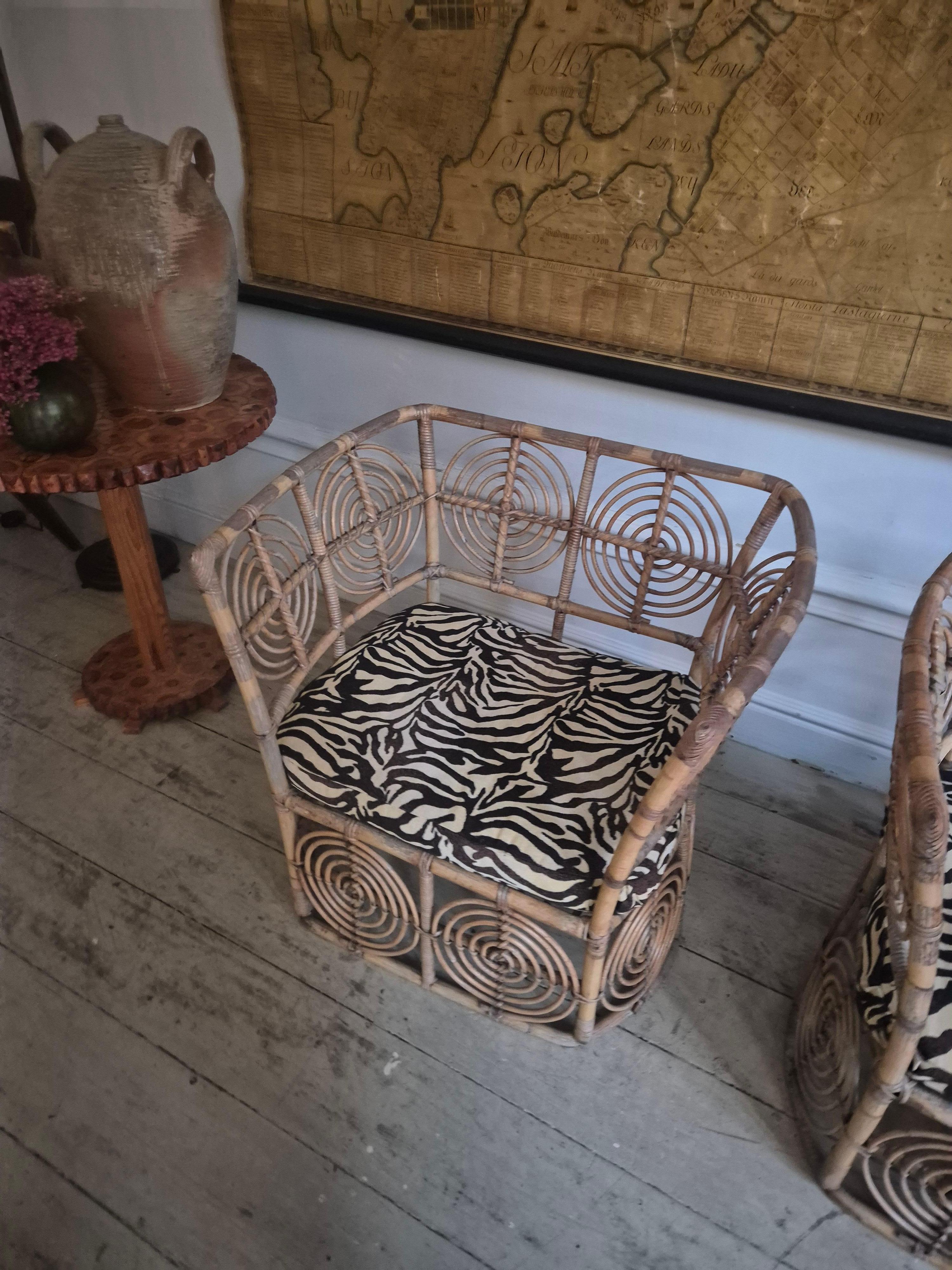 Christer Norman, chaises longues en rotin 1 paire, Sjöwalls Korgmakeri. en vente 2