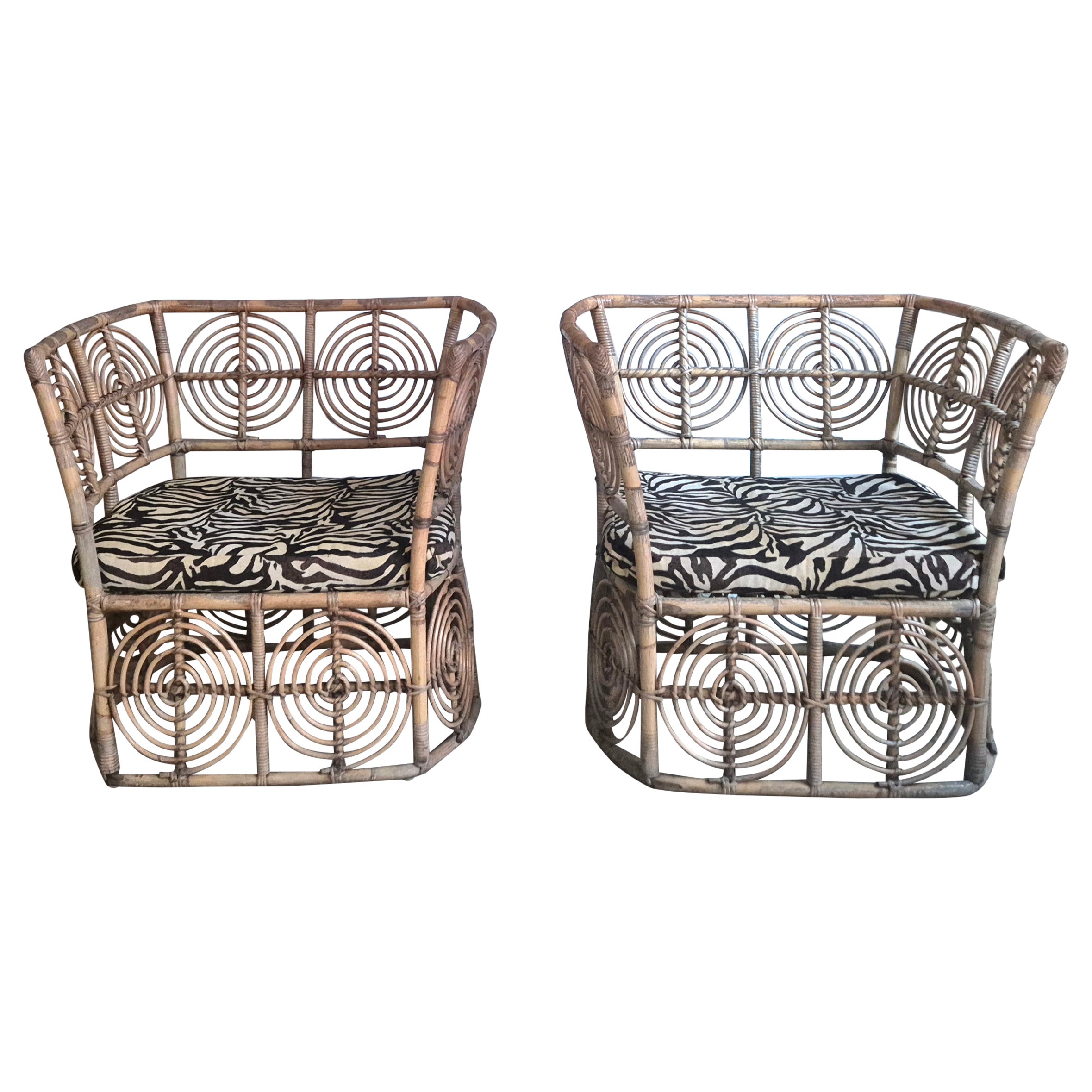 Christer Norman, chaises longues en rotin 1 paire, Sjöwalls Korgmakeri. en vente