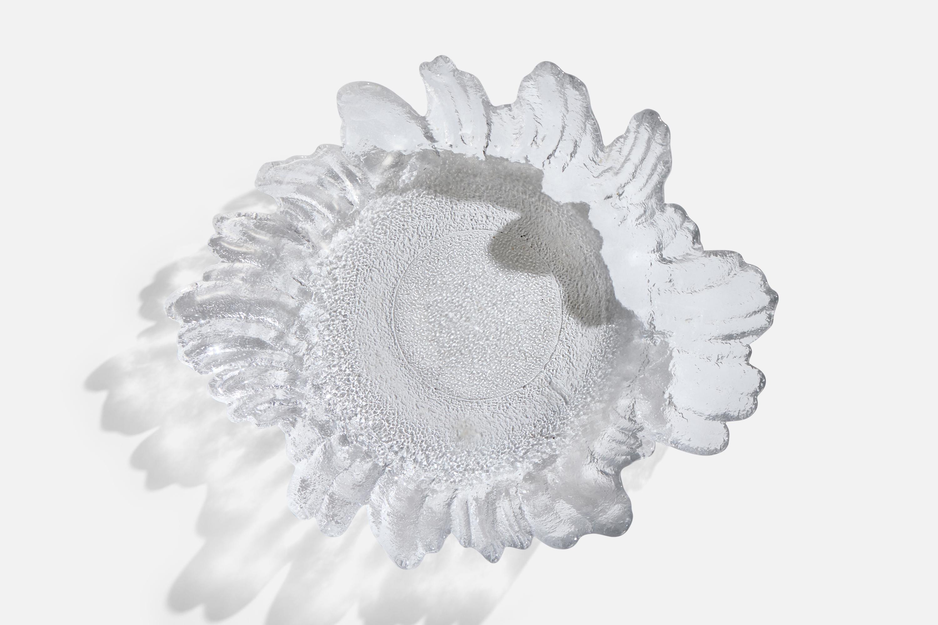 Suédois Christer Sjögren, Plat, verre, Suède, années 1970 en vente