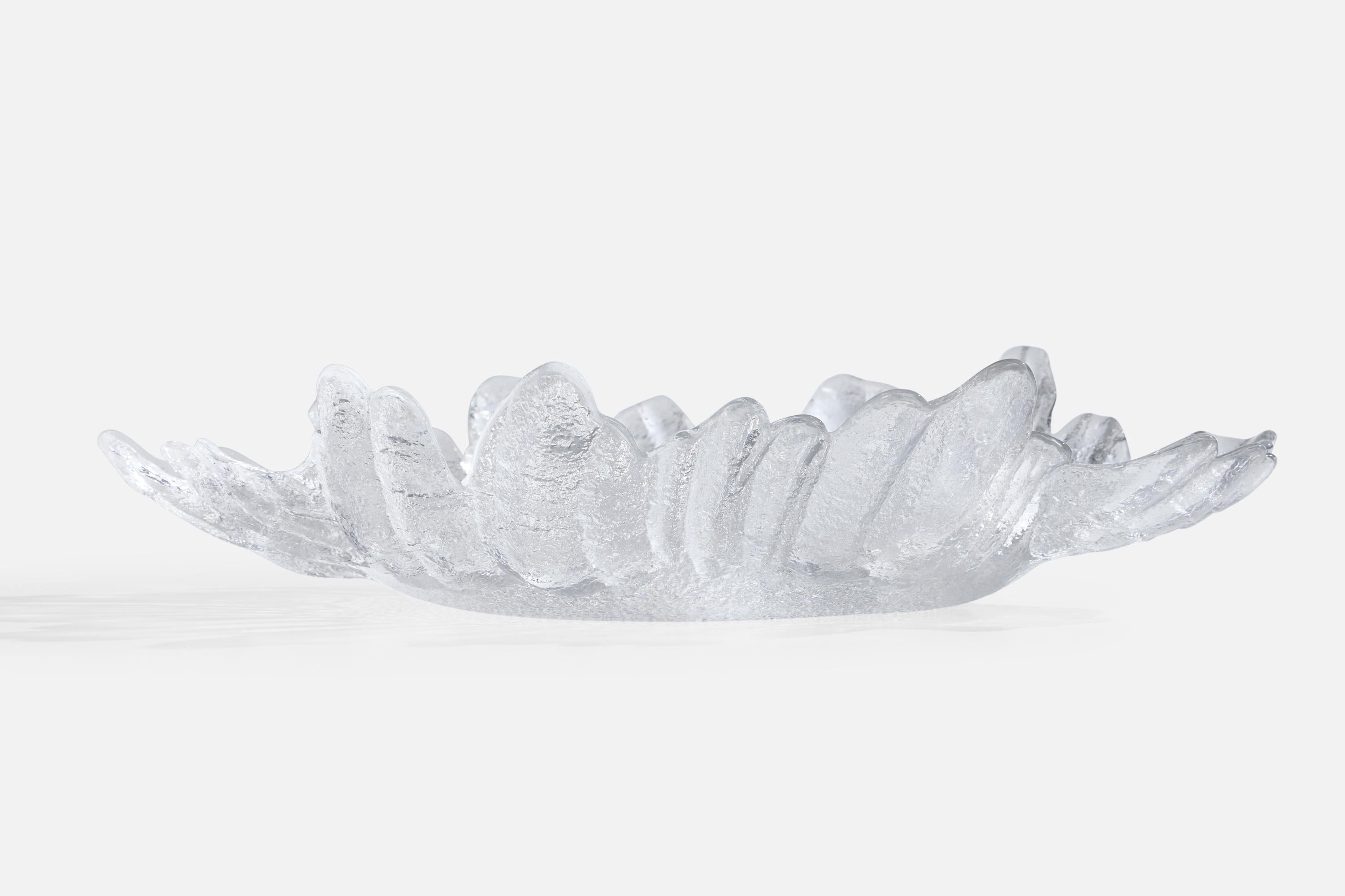 Christer Sjögren, Plat, verre, Suède, années 1970 Bon état - En vente à High Point, NC