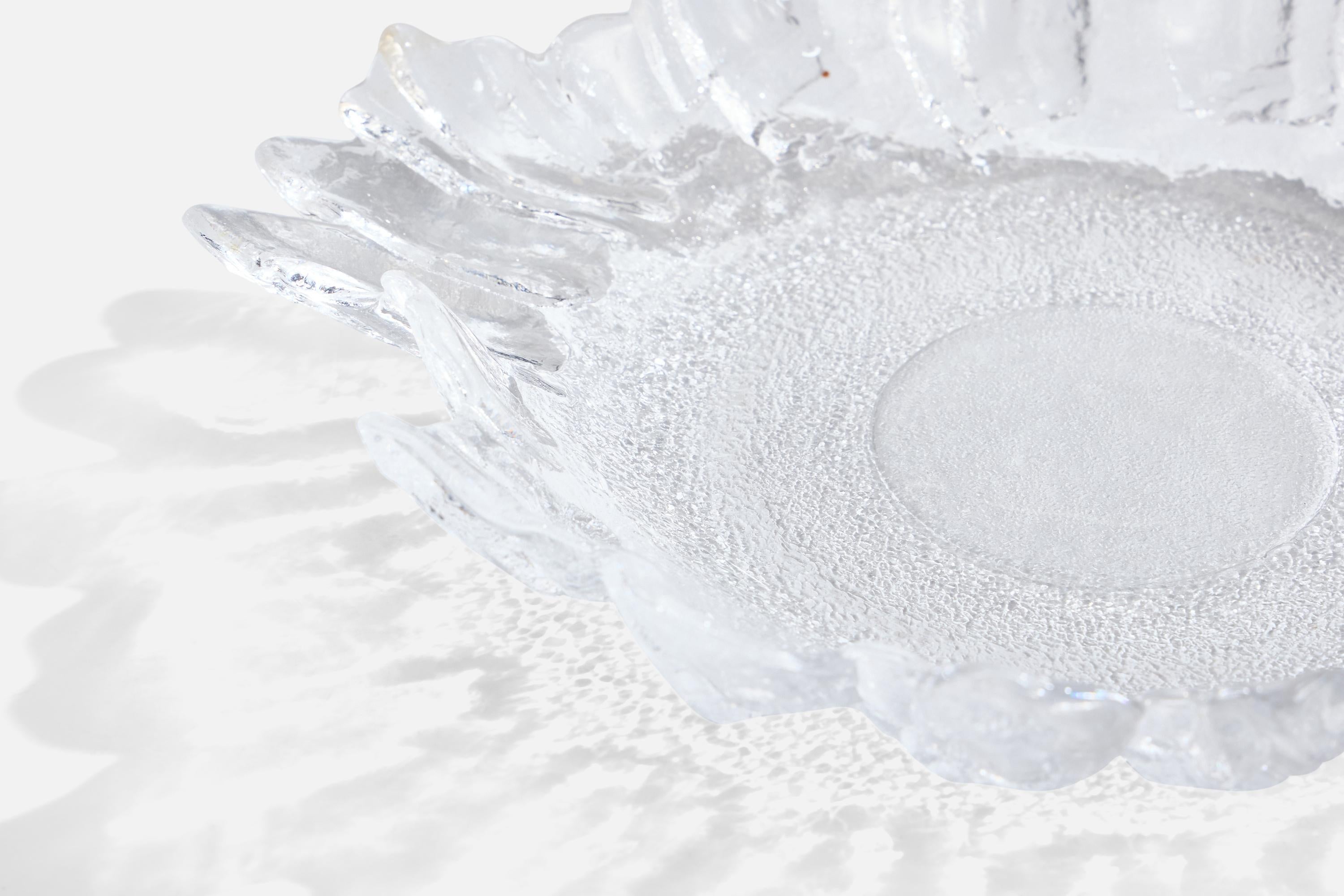 Christer Sjögren, Dish, Glass, Sweden, 1970s For Sale 1