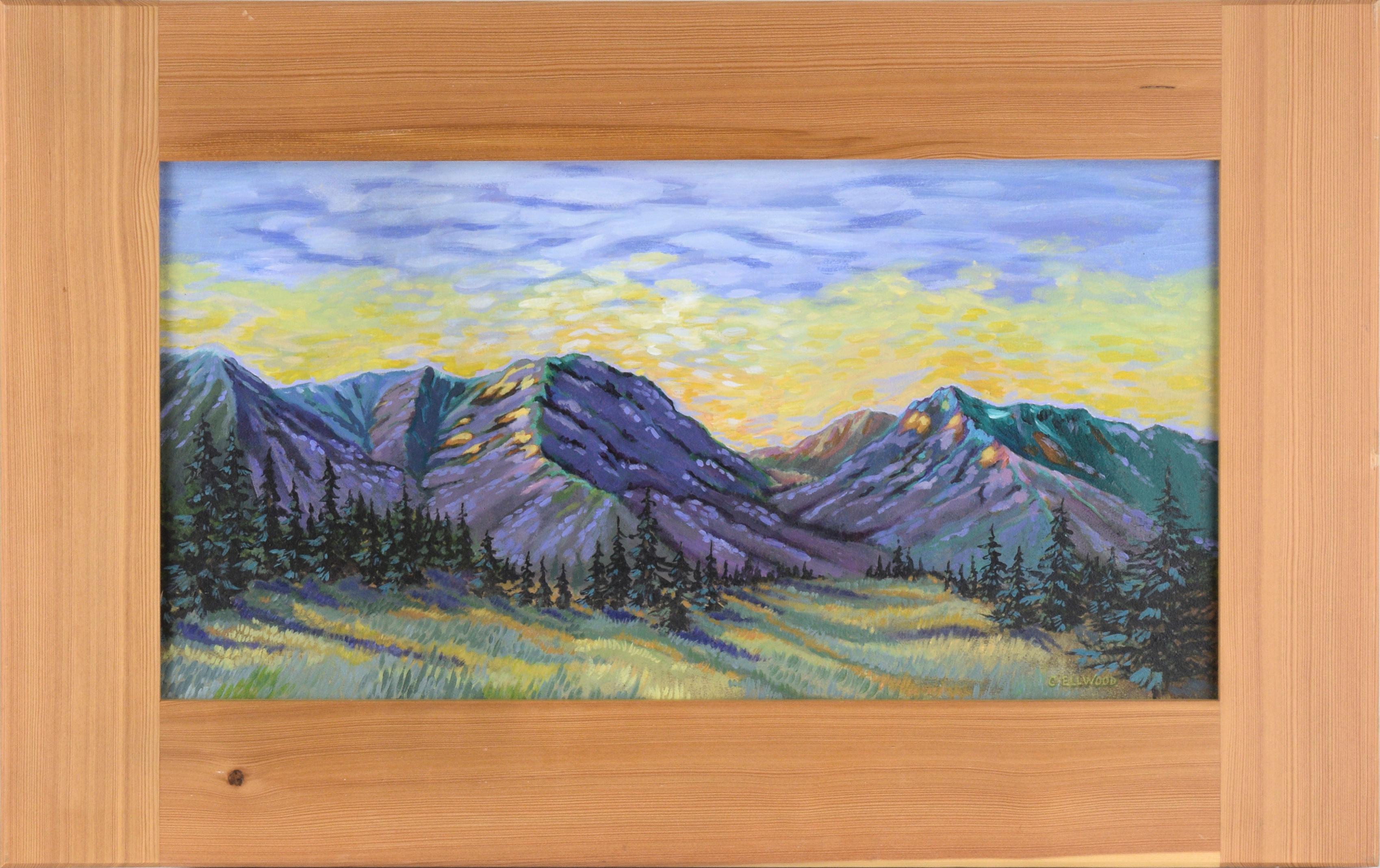 Christi Ellwood Landscape Painting - "Cabinet Mountains" Montana Landscape