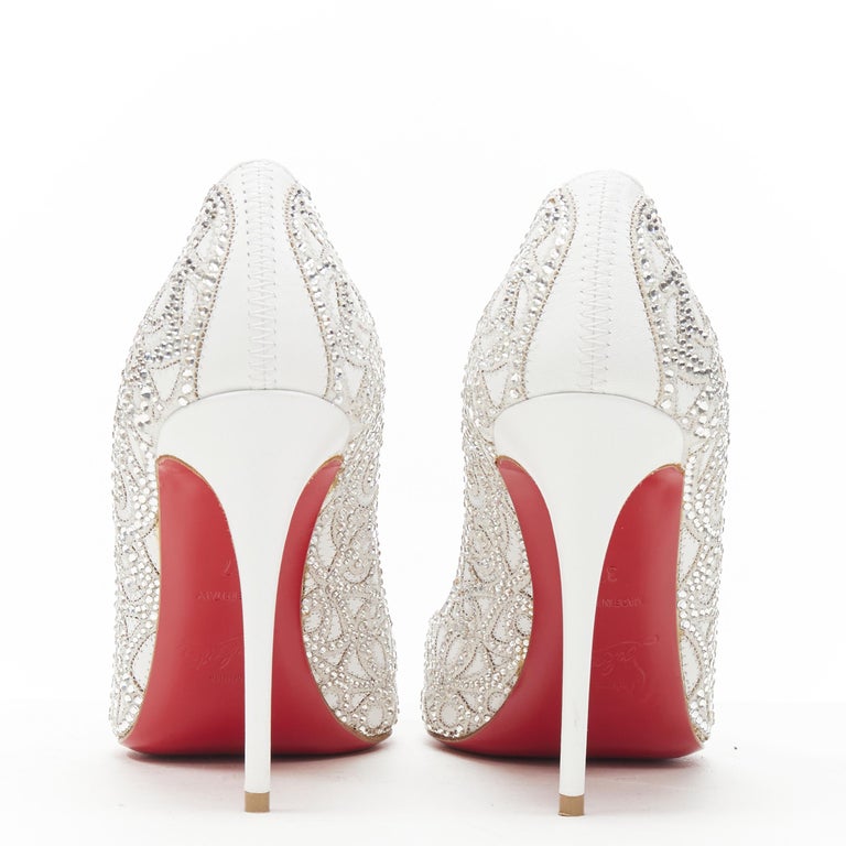 Christian Louboutin Strass Crystal Shoes 38 Size 5 Wedding Shoes. Never  worn