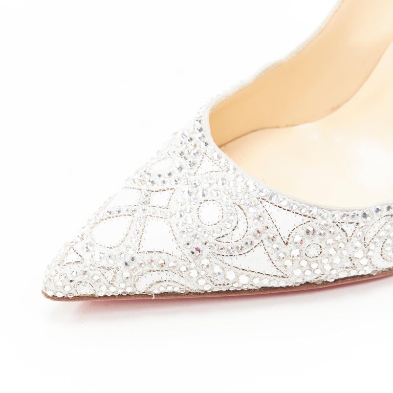 white louboutin wedding shoes