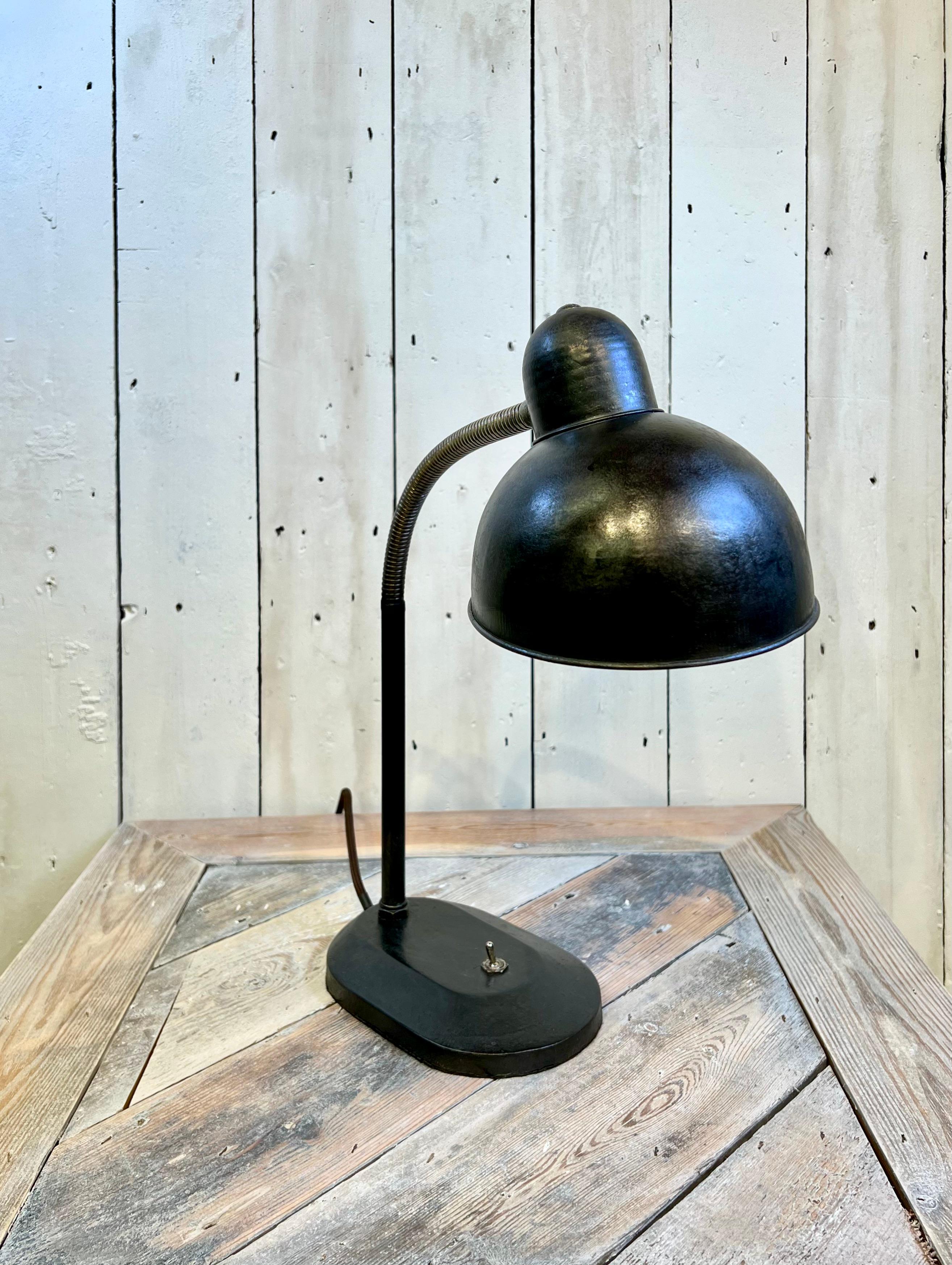 Christiain Dell Design for Kaiser Idell, Bauhaus Desk Lamp c. 1930 For Sale 1
