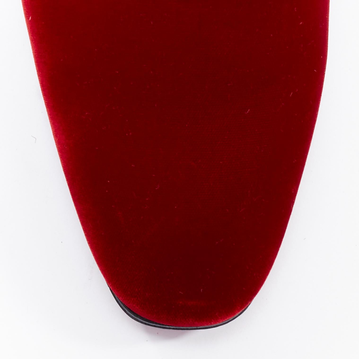 CHRISTIAIN LOUBOUTIN Limited Editional Dandelion Pin Up Flat red loafer EU41 1