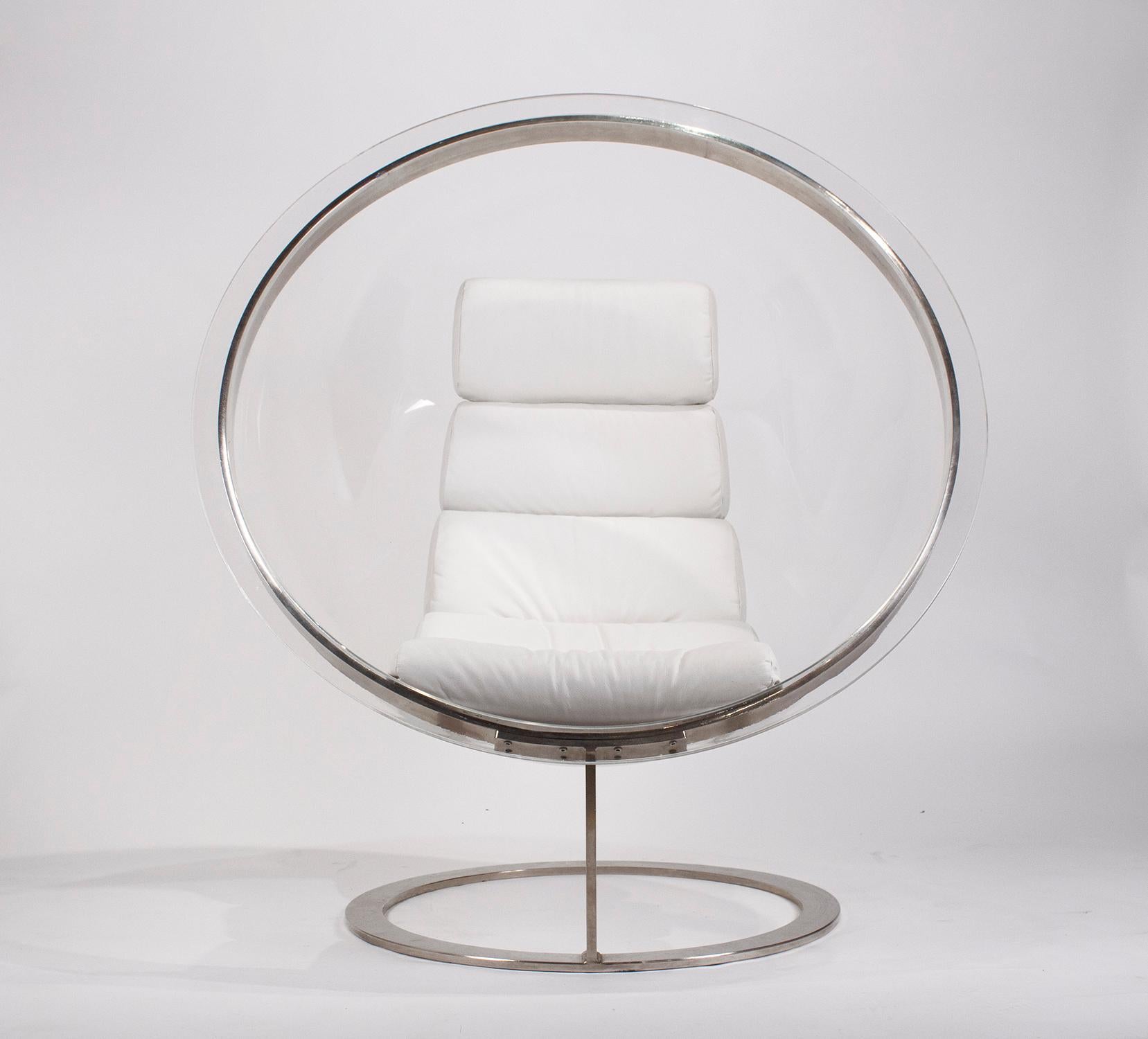 vintage lucite bubble chair