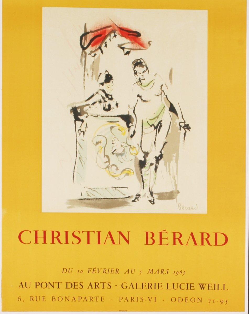 1965 d'après Christian Berard « Galerie Lucie Weill » - Print de Christian Bérard