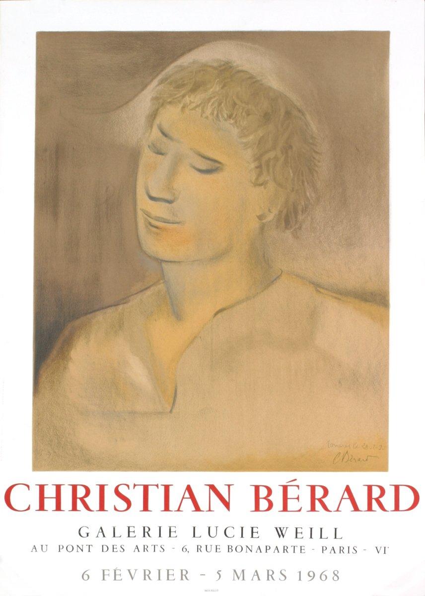 1968 d'après Christian Berard « Galerie Lucie Weill »  - Print de Christian Bérard
