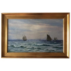 Christian Blache Marine Painting, 1897