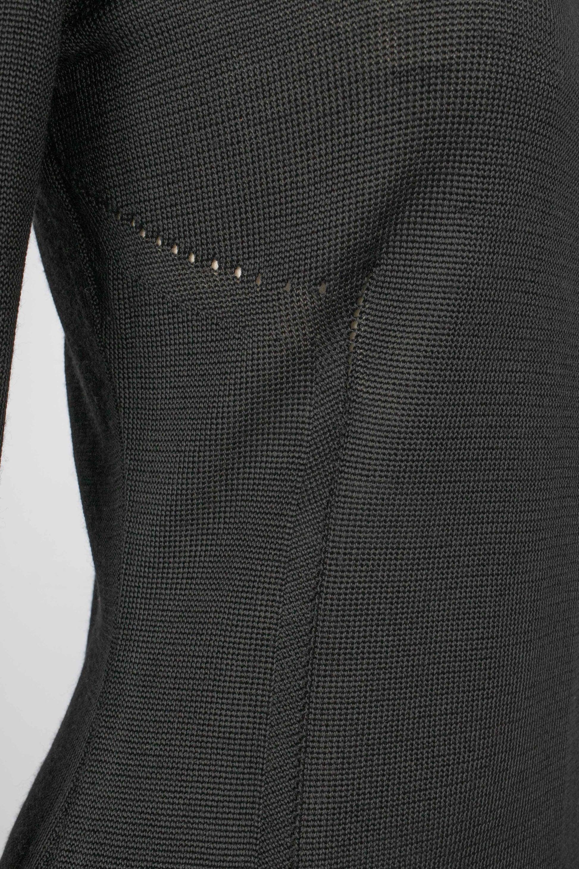 Christian Black Mesh Long-Sleeved Dior Top For Sale 3