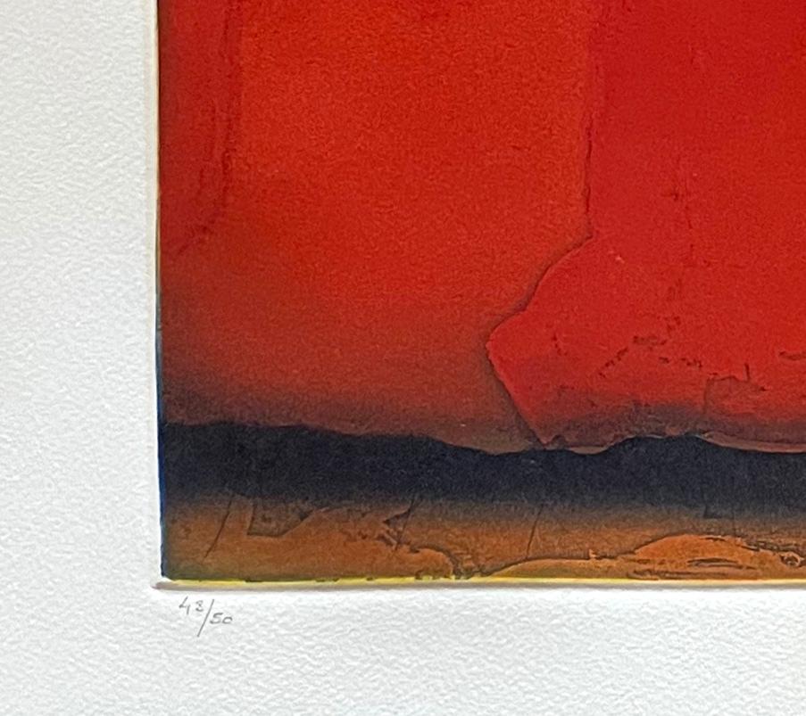 Ilusiones - Abstract Print Rojo de Christian Bozon
