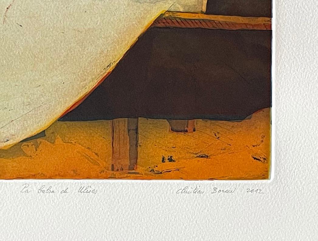Die Balsa de Ulises aus Balsa (Braun), Landscape Print, von Christian Bozon
