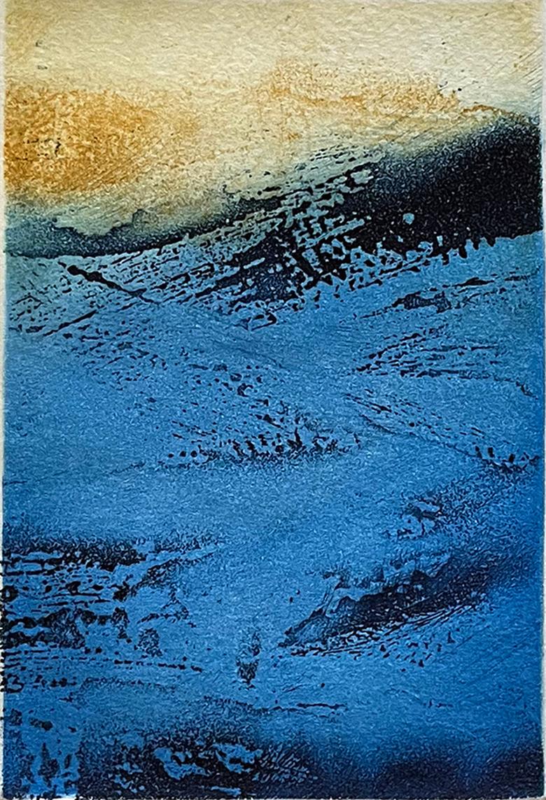 Signed, titled, and numbered from the edition of 50.

Bozon
s prints are often a balance between abstraction and landscape, which he creates with drypoint and aquatint. They reflect the colors and textures of Spain and Morrocco, the two countries