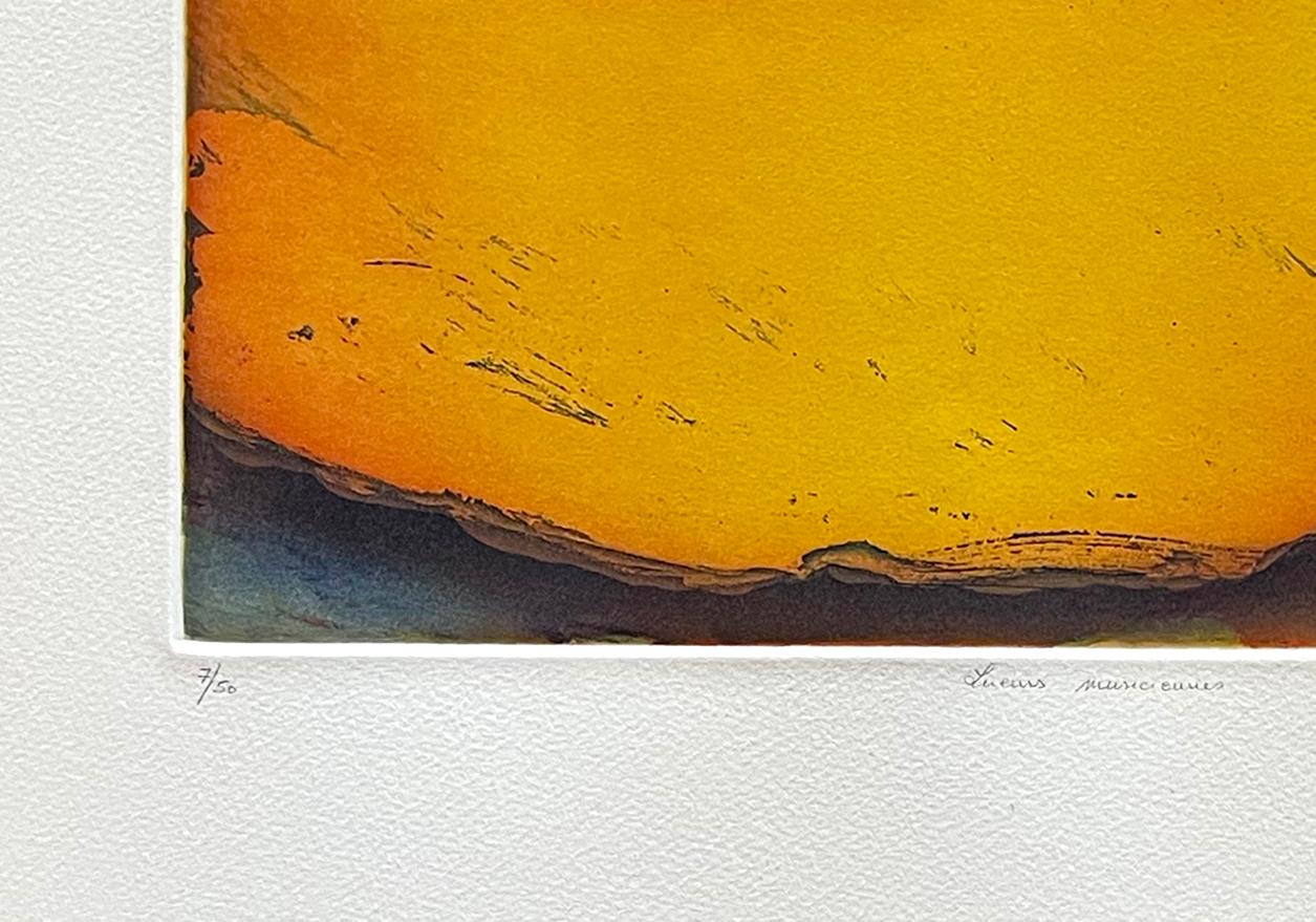 Lueurs Musiciennes - Abstract Print Arancia di Christian Bozon