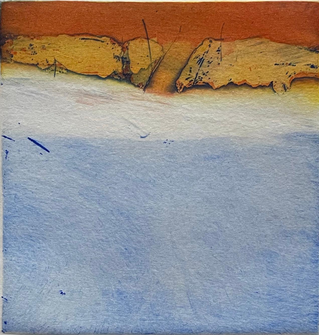 Signed, titled and numbered by the artist.
Image size: 4.75 x 4.5 inches
Medium: aquatint and drypoint
Year: 2014
Edition size: 50

Abstract image invoking scenery of the Mediterranean ocean and the desert of Morocco.

Christian Bozon was born in