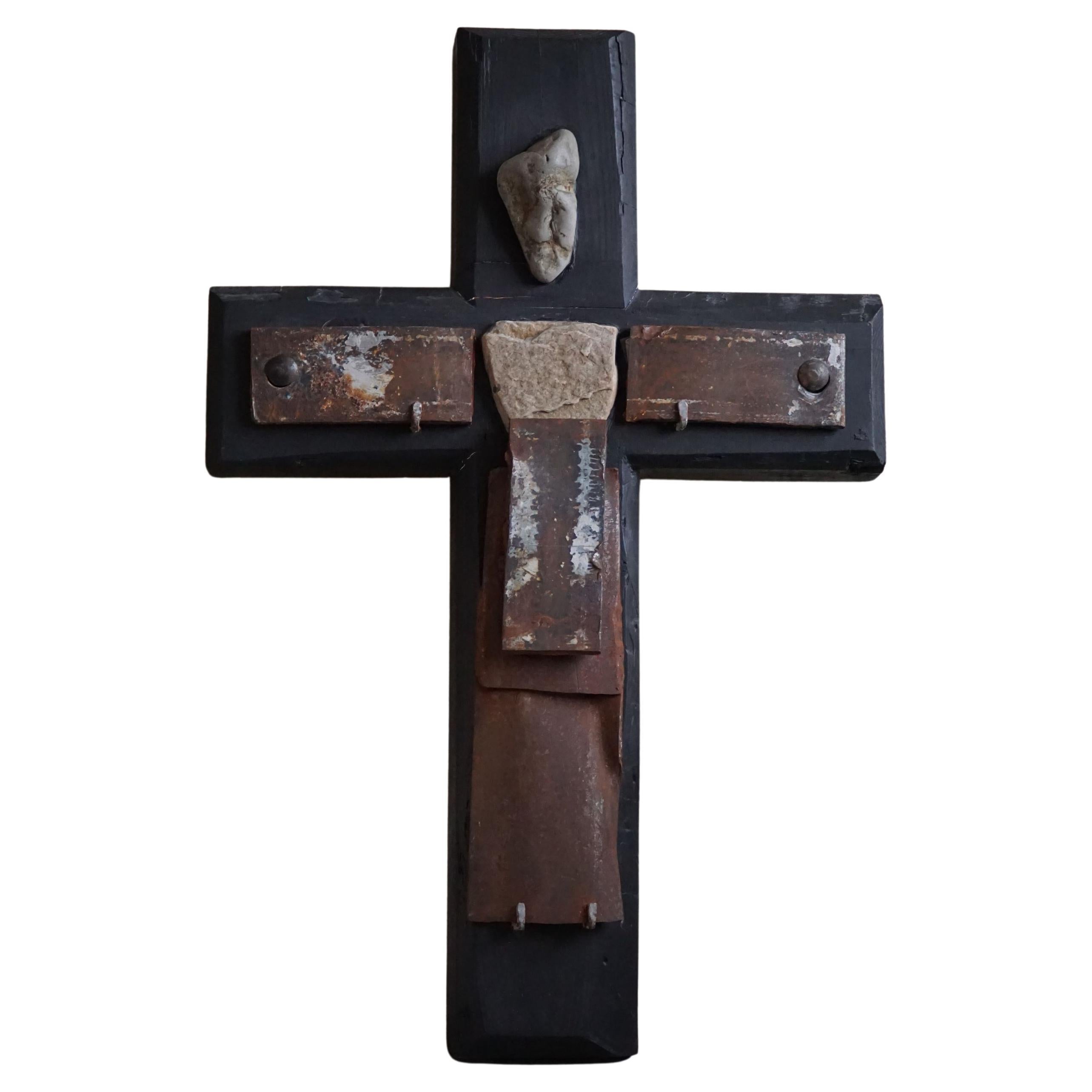 Christian Cross by Danish Artist Ejvind Nielsen For Sale