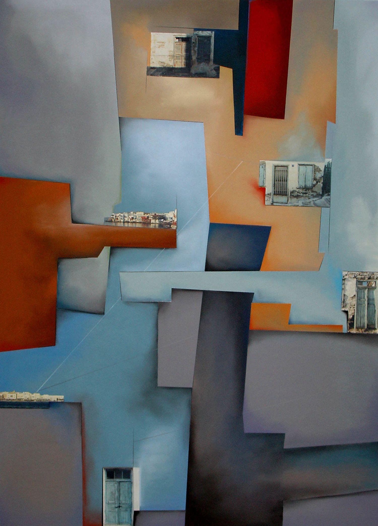 Kontextuale Splinters 1, Mixed Media auf Papier – Mixed Media Art von Christian Culver