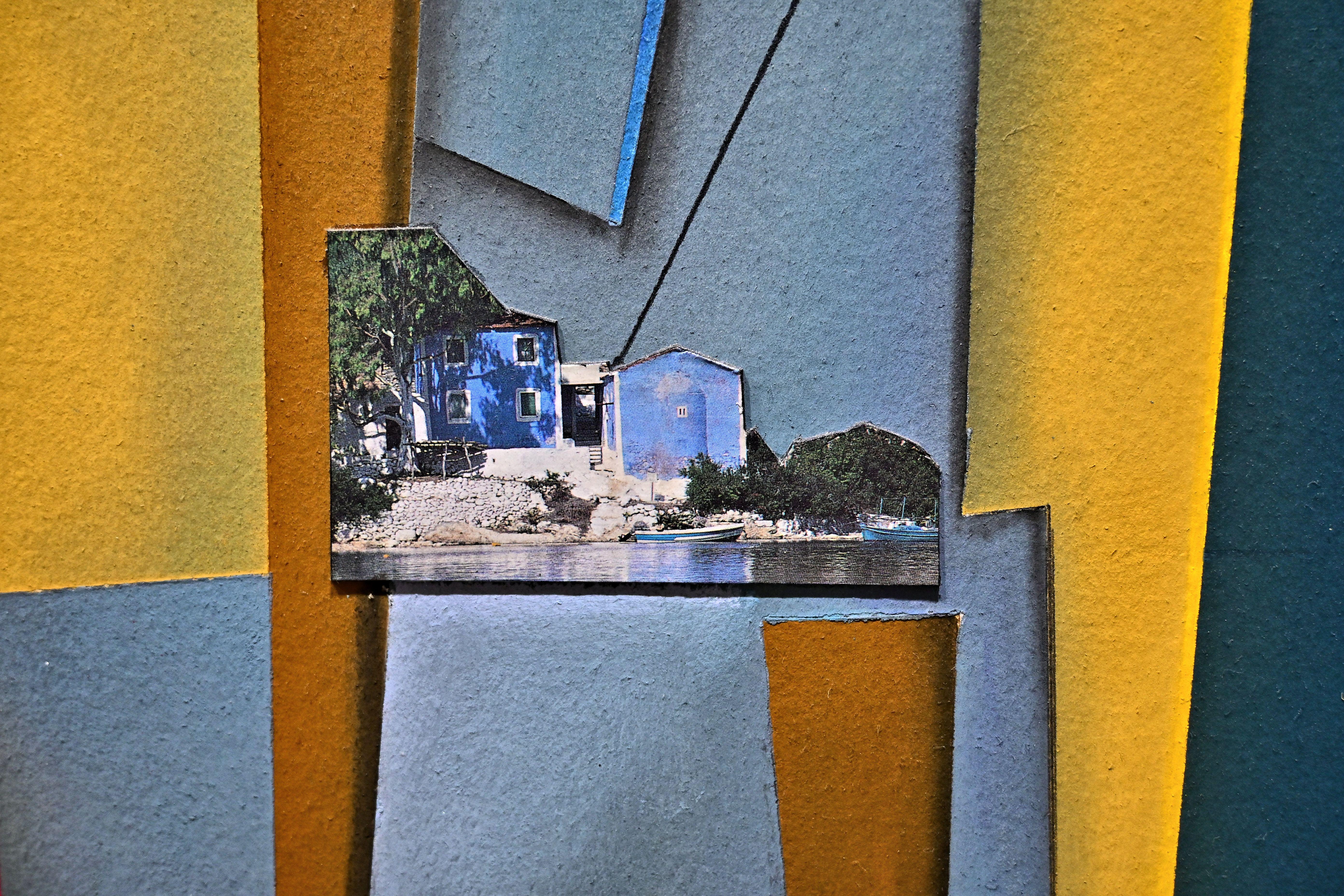 Contextual-Splinters #10, Mixed Media auf Papier (Abstrakt), Mixed Media Art, von Christian Culver