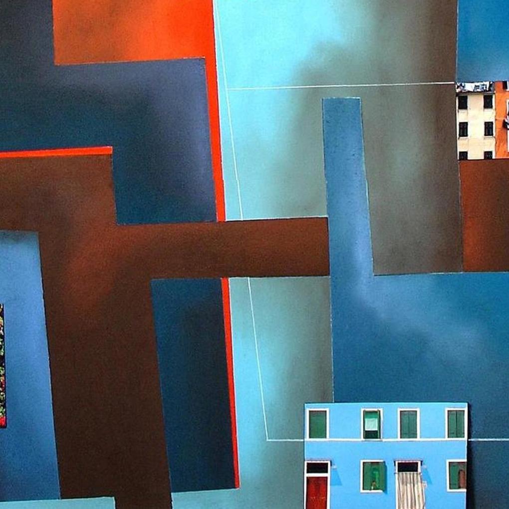 Windows #3, Mixed Media auf Papier im Angebot 1