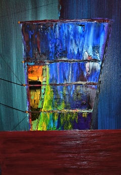 Costruzioni Coalescenti #01, Pittura, Olio su tela