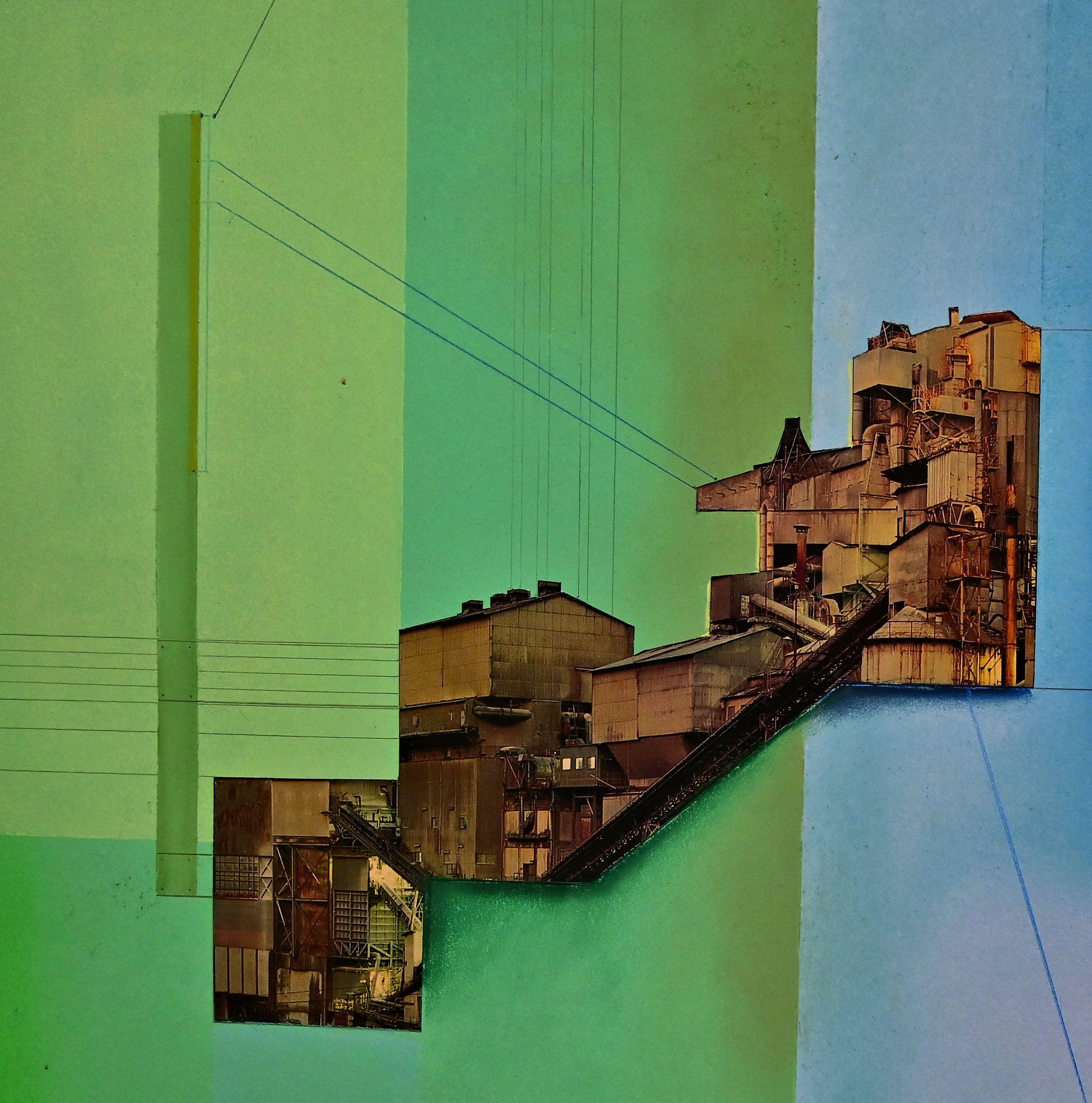 Costruzioni Coalescenti #41, Pittura, Pastelli su carta - Painting Astratto di Christian Culver