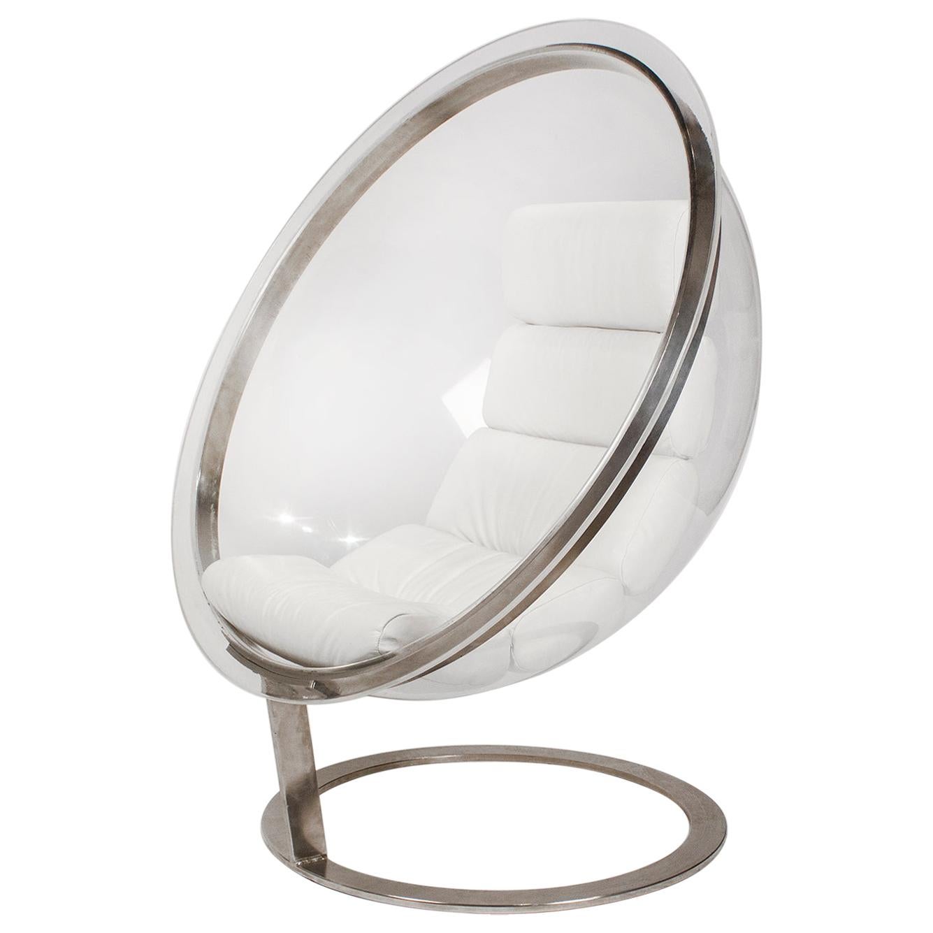 Acrylic Bubble Chair by Christian Daninos, First Edition 