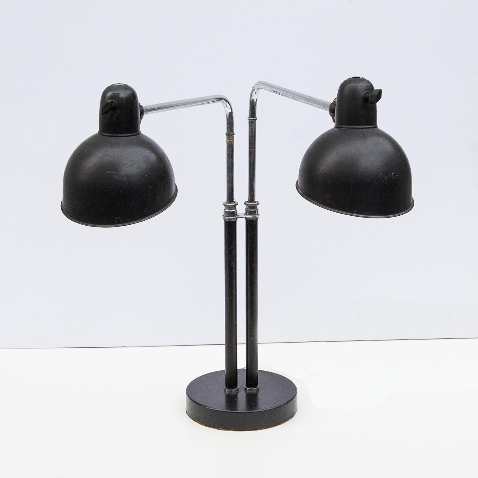 European Christian Dell Bauhaus Table Lamp 6580 Super for Kaiser Idell, 1930s