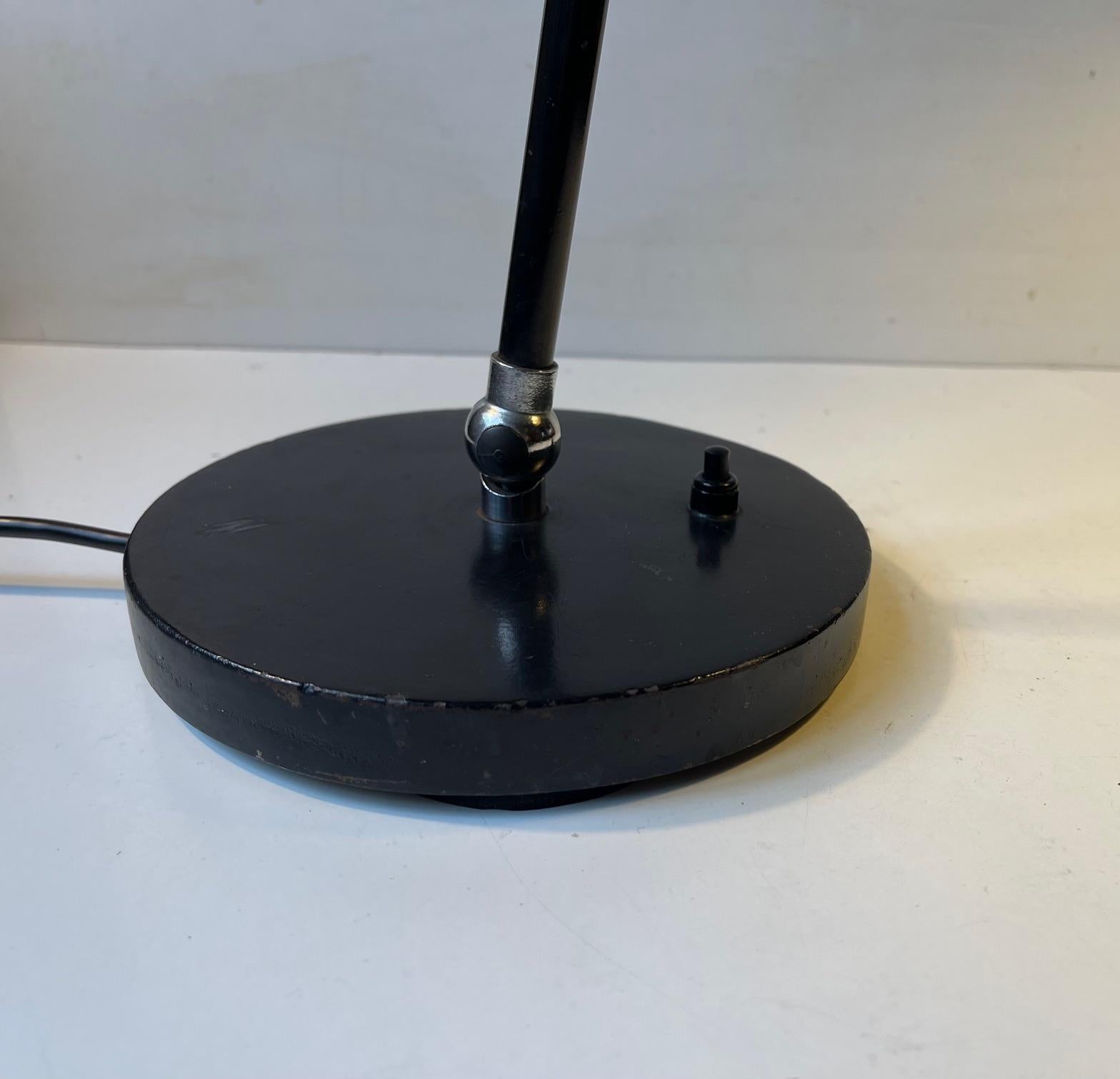 Christian Dell Black Bauhaus Desk Lamp for Bünte und Remmler For Sale 5