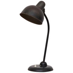 Christian Dell Black Enameled Metal Task Lamp