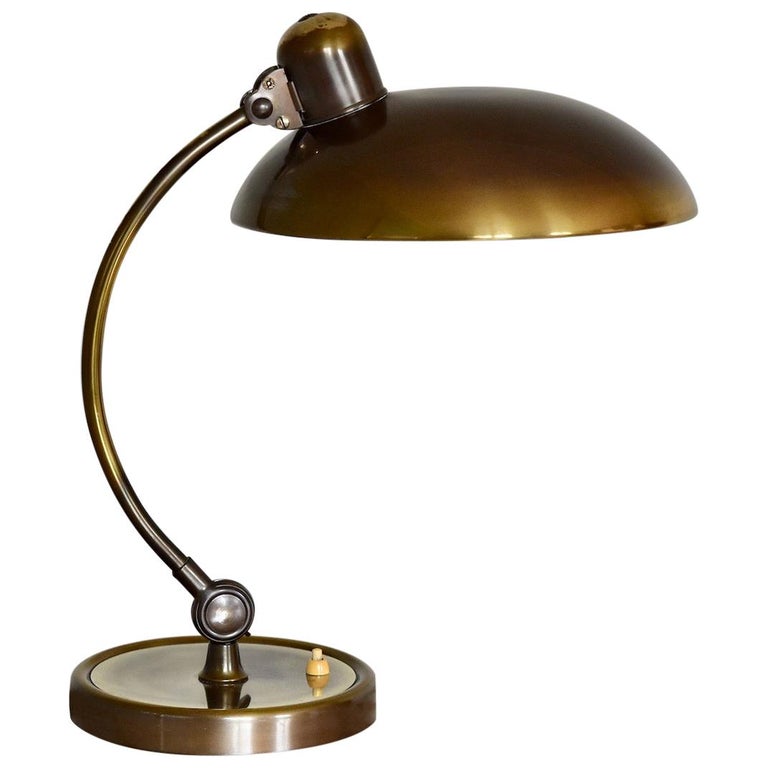 Christian Dell Brass Table Lamp 6631 Desk Lamp by Kaiser Idell Bauhaus,  Germany at 1stDibs