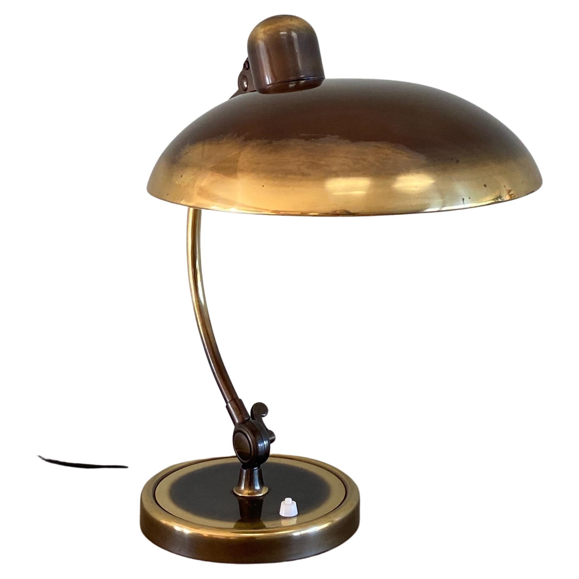 Christian Dell Brass Table Lamp 6631 Desk Lamp by Kaiser Idell Bauhaus, Germany