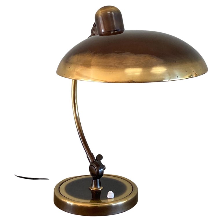 Christian Dell Brass Table Lamp 6631 Desk Lamp by Kaiser Idell Bauhaus, Germany For Sale