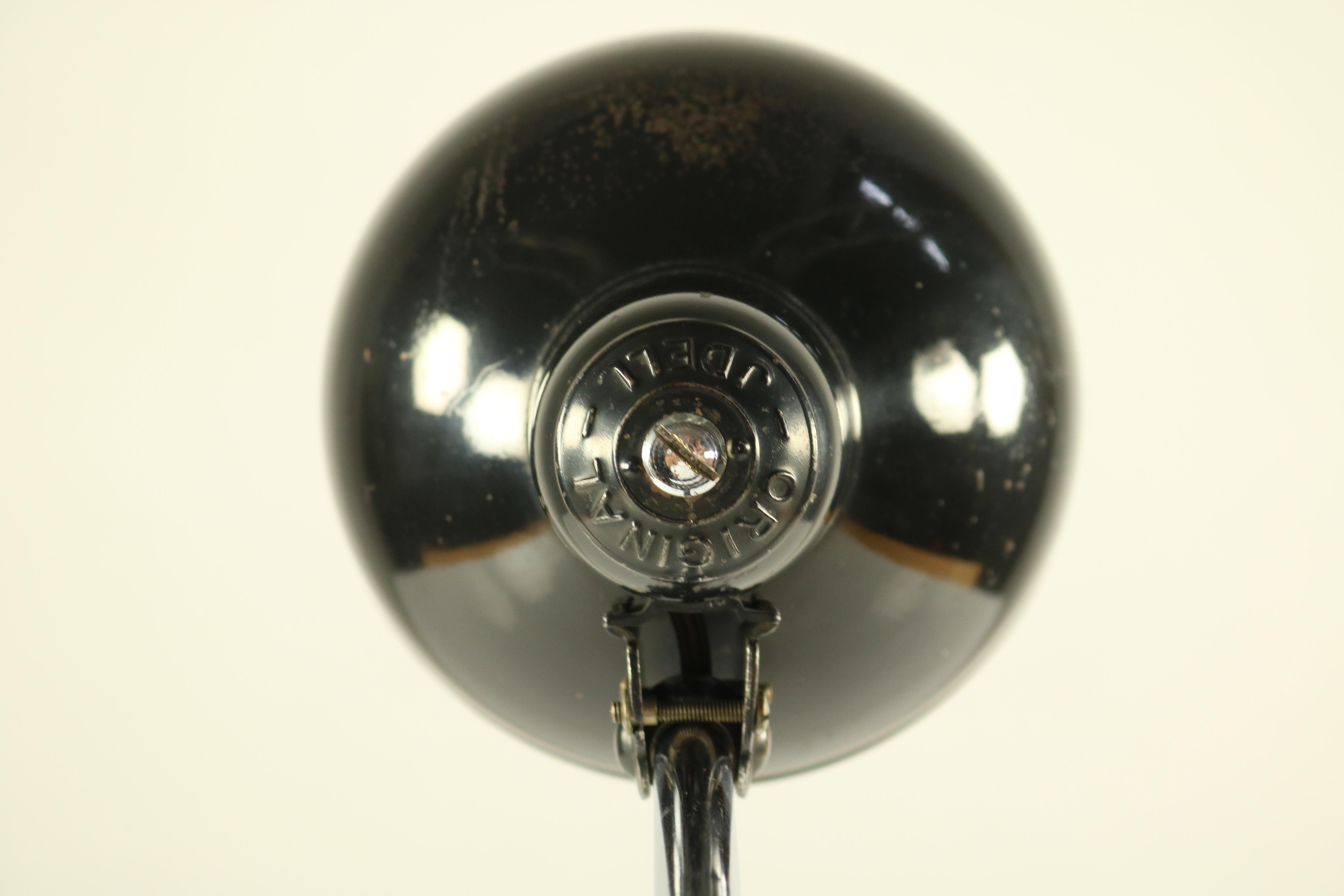 German Christian Dell Desk Lamp by Kaiser Idell Bauhaus, 1930s Design, 1934 Model 6607 For Sale