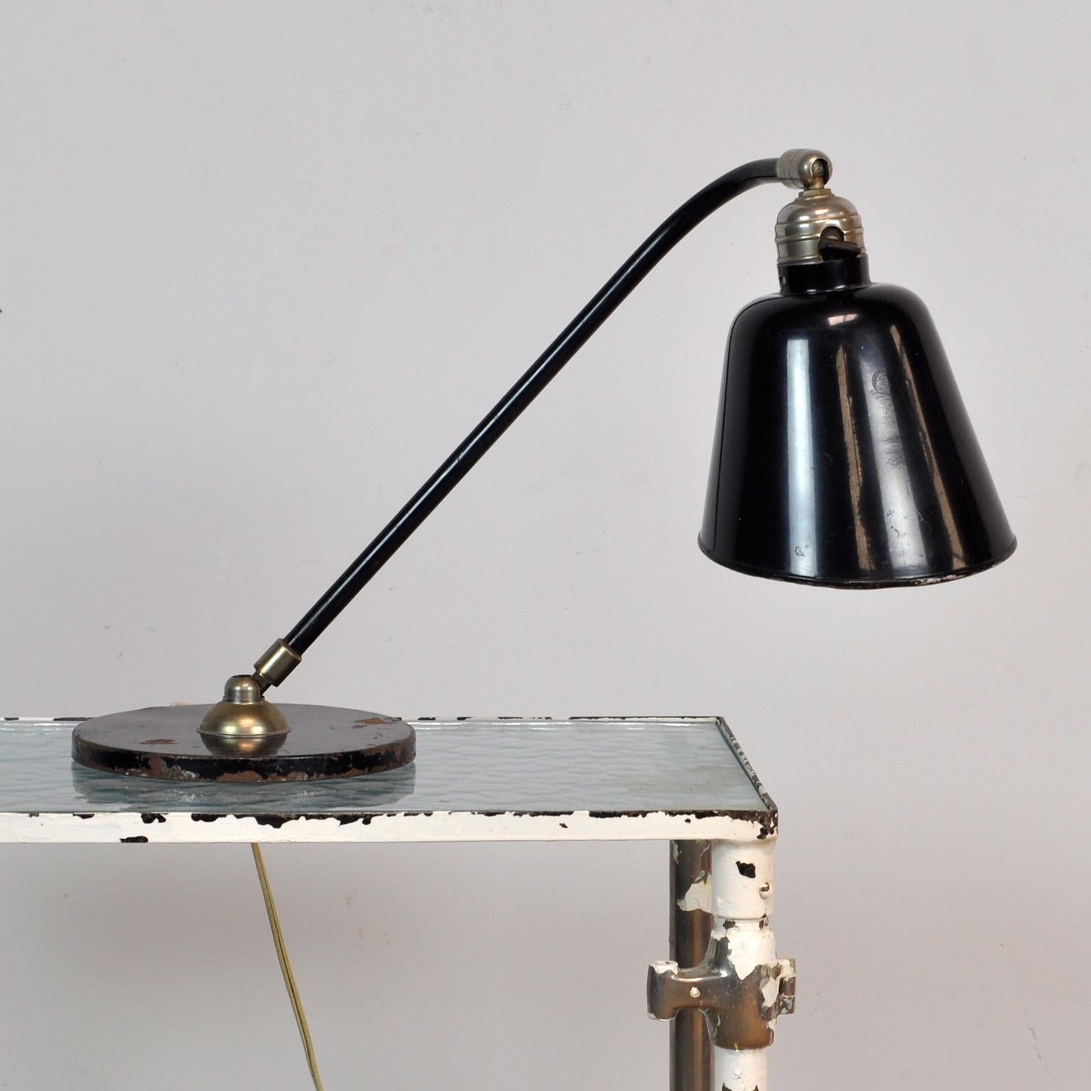 Iron Christian Dell Desk Lamp, 1930's