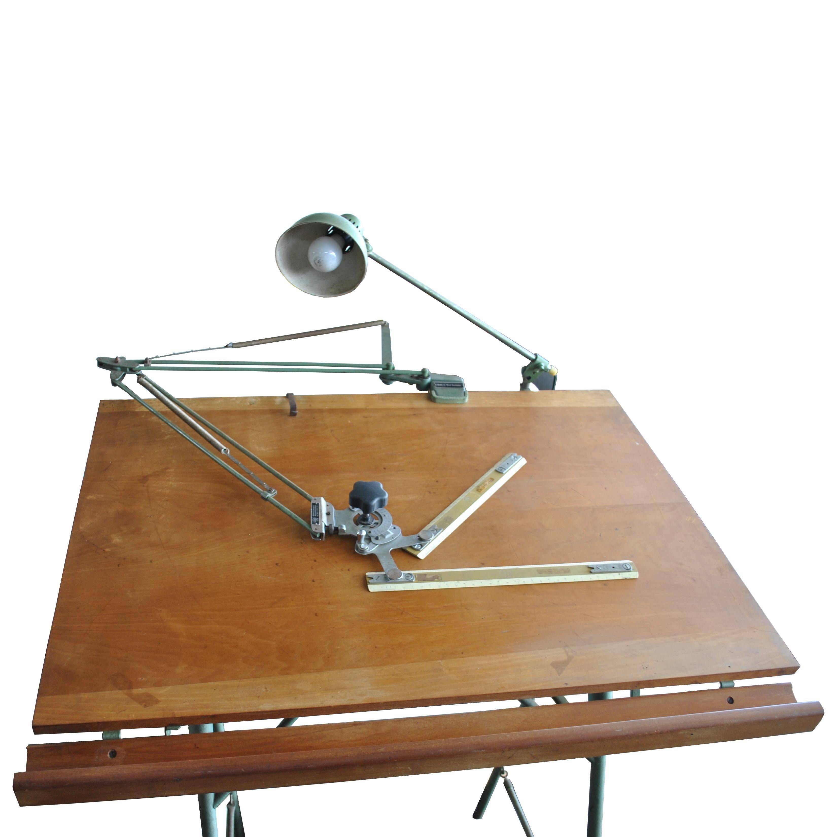 Christian Dell For Franz Kulmann KG Folding Drafting Table In Good Condition In Pasadena, TX