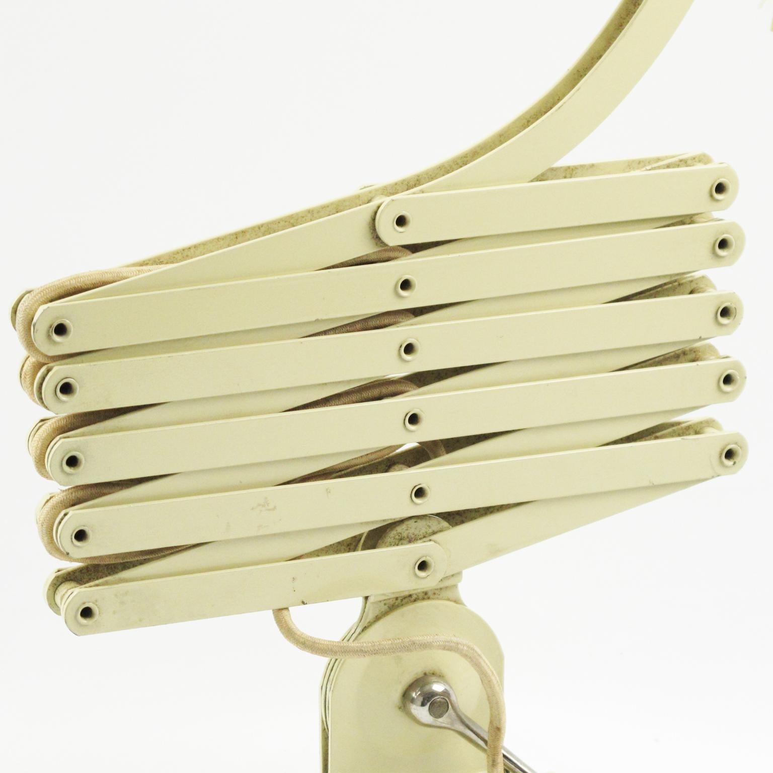 Christian Dell for Kaiser Idell Scissor Metal Wall Lamp Sconce, 1930s For Sale 2