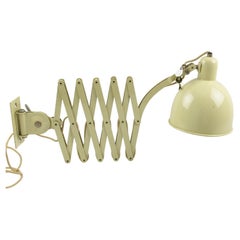 Christian Dell für Kaiser Idell Scissor Metal Wall Sconce, um 1930