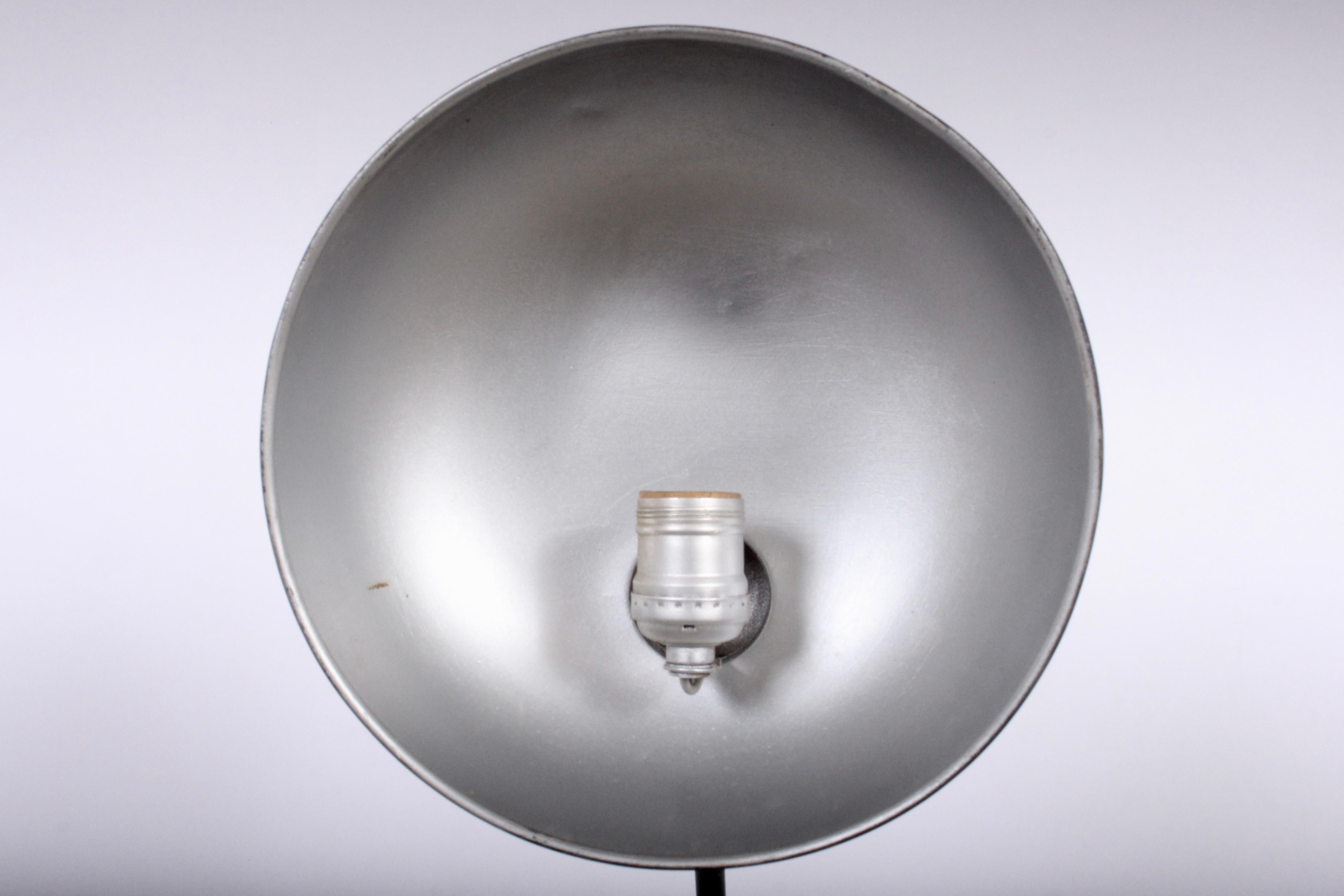 Mid-20th Century Christian Dell for Koranda Adjustable Black Bauhaus Desk Lamp, 1933 For Sale
