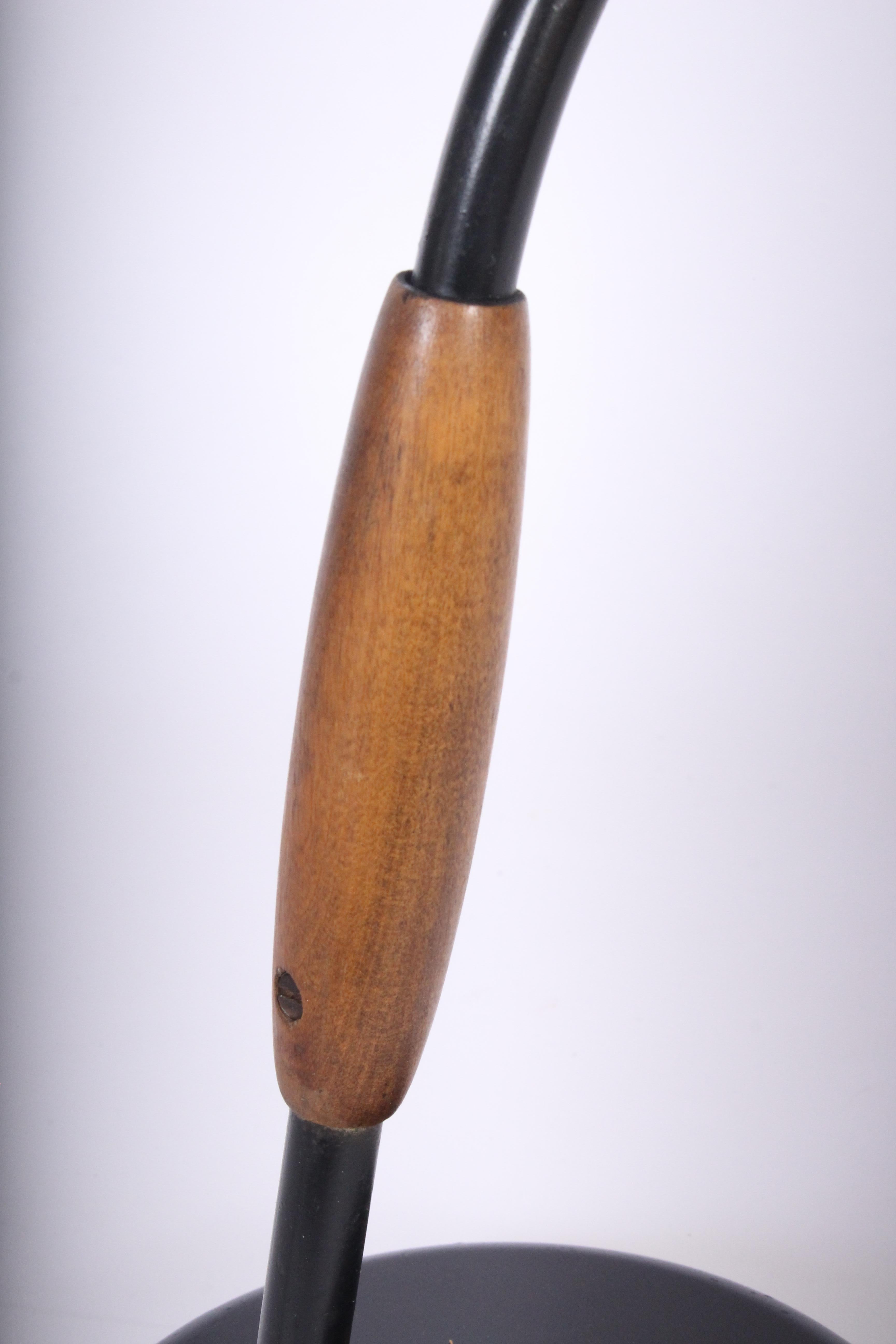 Wood Christian Dell for Koranda Adjustable Black Bauhaus Desk Lamp, 1933 For Sale
