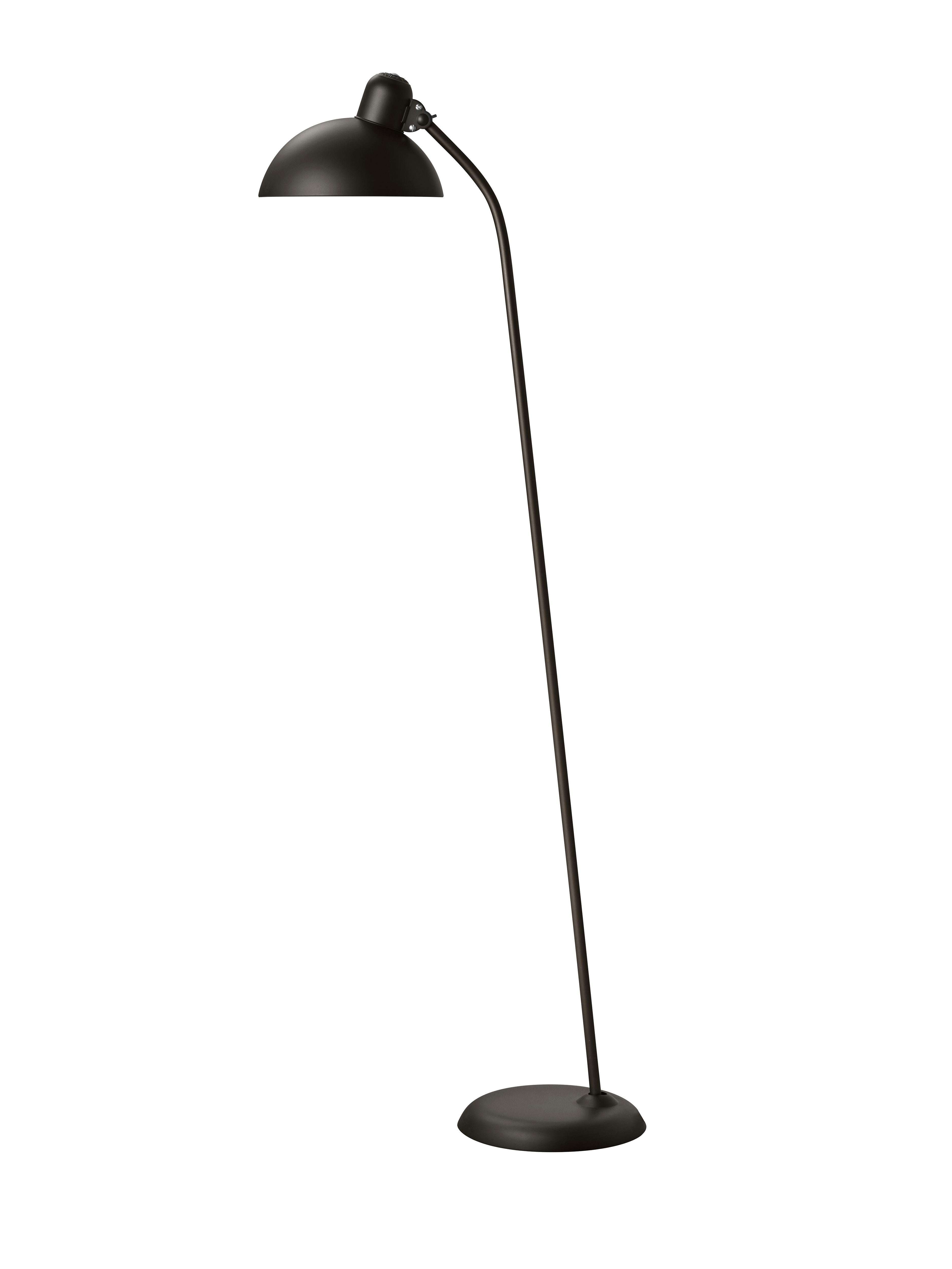 Metal Christian Dell 'Kaiser Idell 6556-F' Floor Lamp for Fritz Hansen in Matte Black For Sale