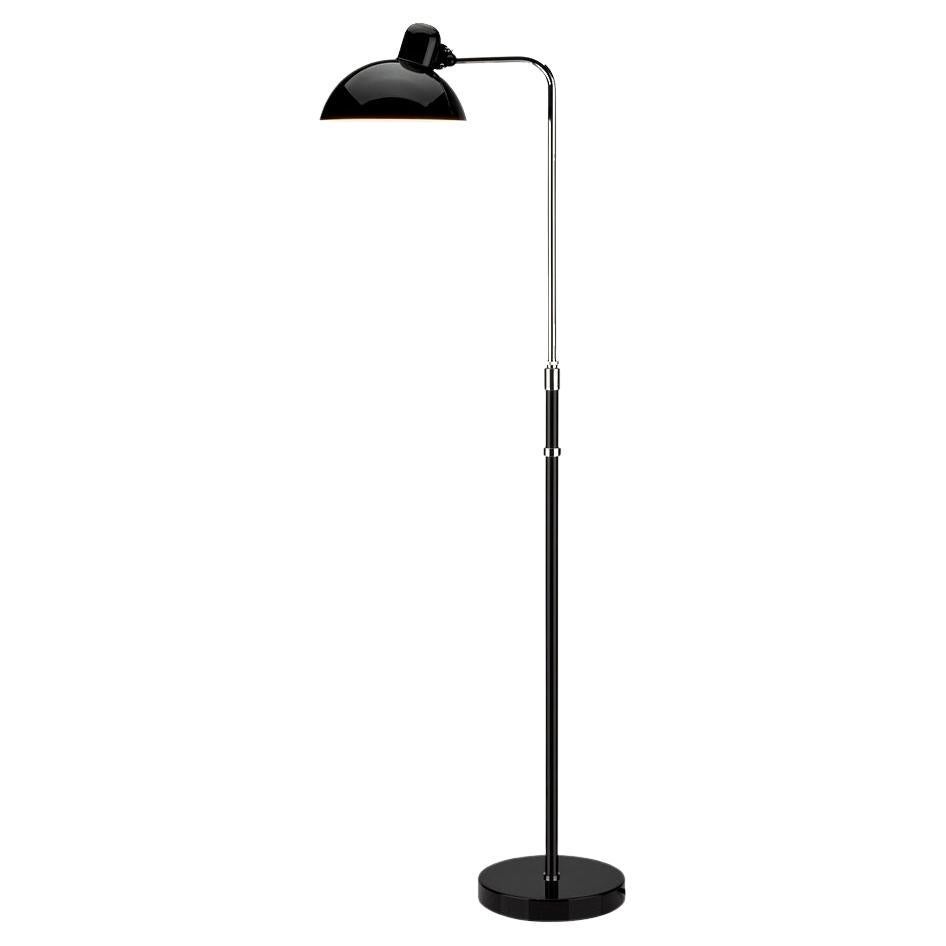 Christian Dell 'Kaiser Idell 6580-F' Floor Lamp for Fritz Hansen in Gloss Black