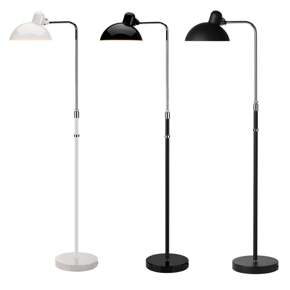 Danish Christian Dell 'Kaiser Idell 6580-F' Floor Lamp for Fritz Hansen in Matte Black For Sale