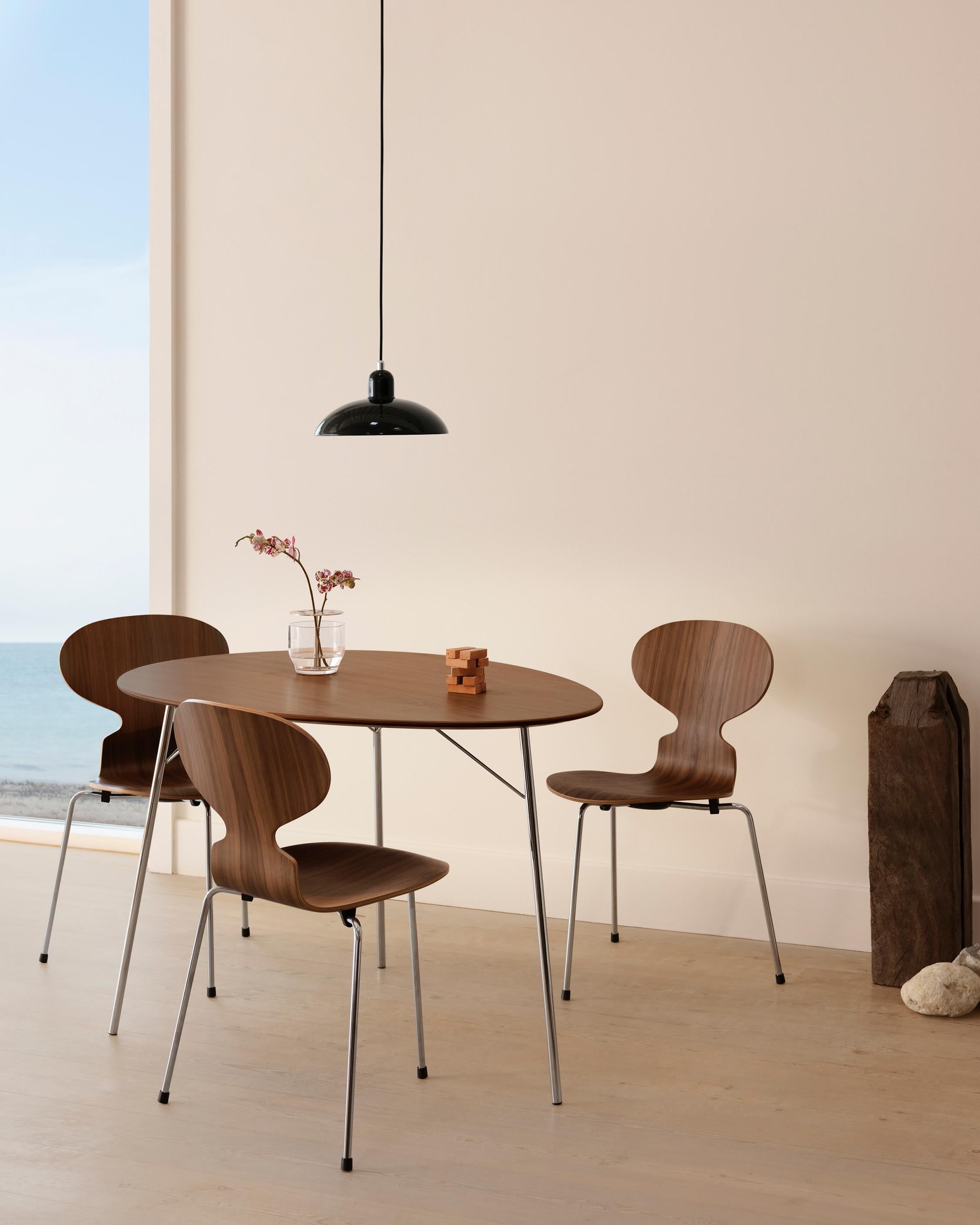 Christian Dell 'Kaiser Idell 6631-P' Pendant for Fritz Hansen in Gloss Black.

 Established in 1872, Fritz Hansen has become synonymous with legendary Danish design. Combining timeless craftsmanship with an emphasis on sustainability, the brand’s